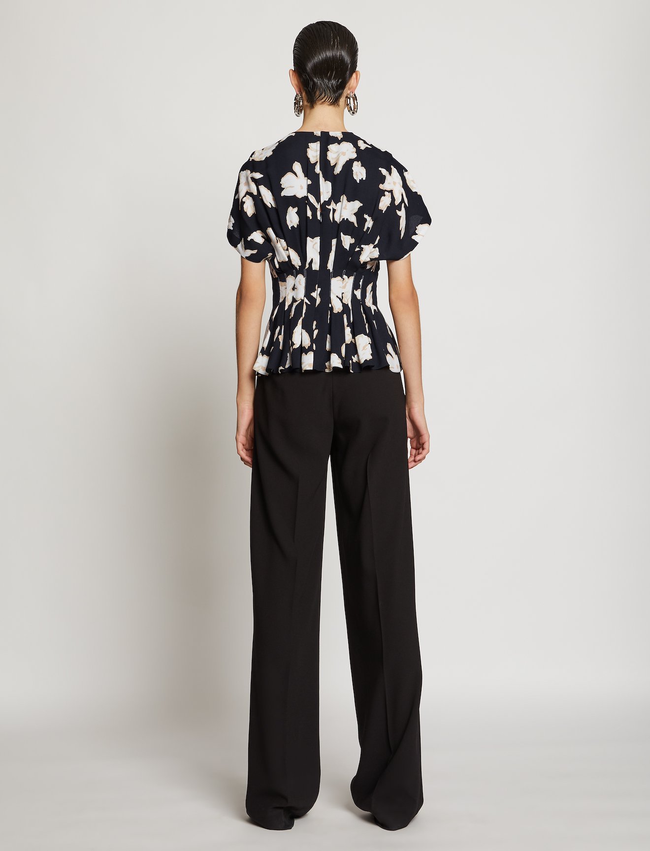 Painted Iris Fitted Waist Top #2