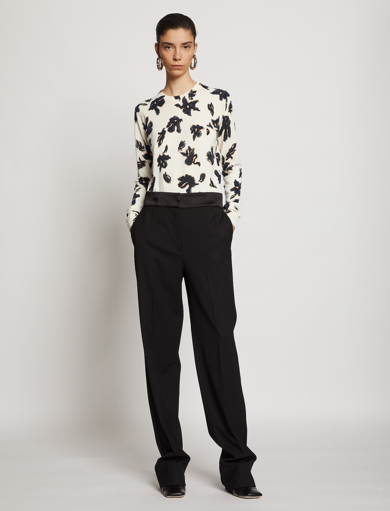 Painted Iris Knit Top #1