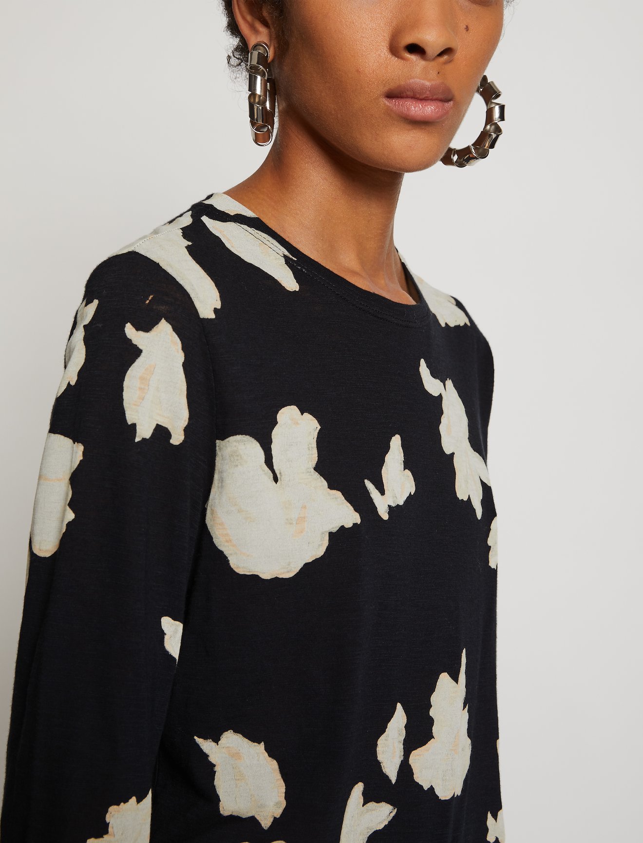 Painted Iris Long Sleeve T-Shirt #3