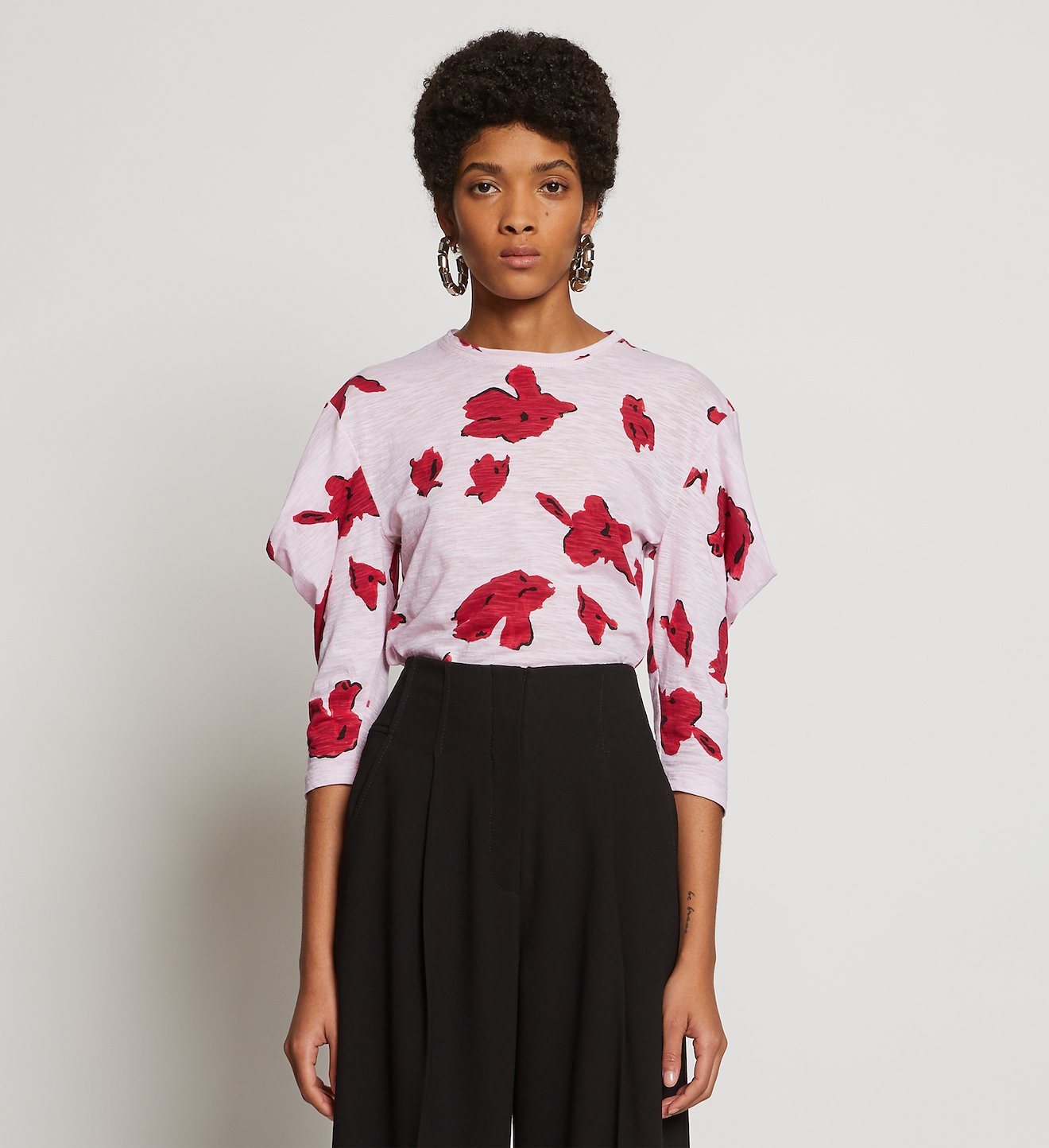 Painted Iris Puff Sleeve T-Shirt