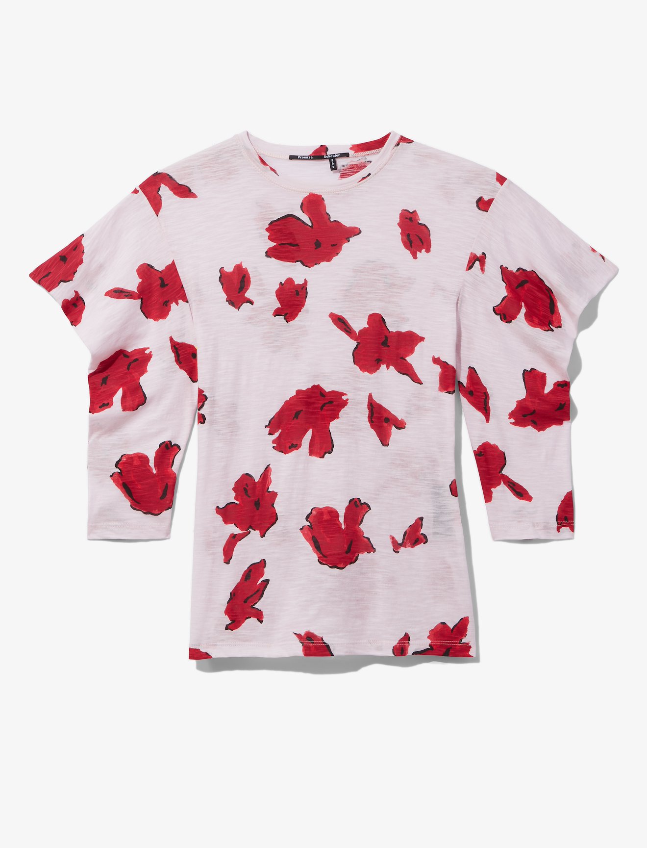 Painted Iris Puff Sleeve T-Shirt #4