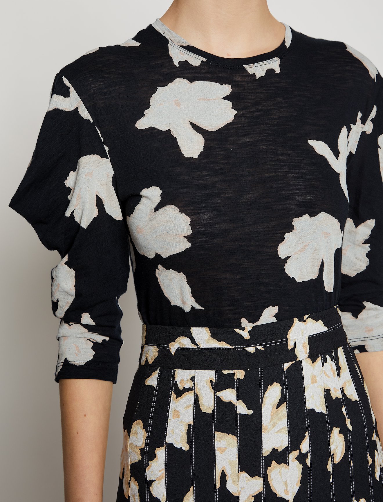 Painted Iris Puff Sleeve T-Shirt #3