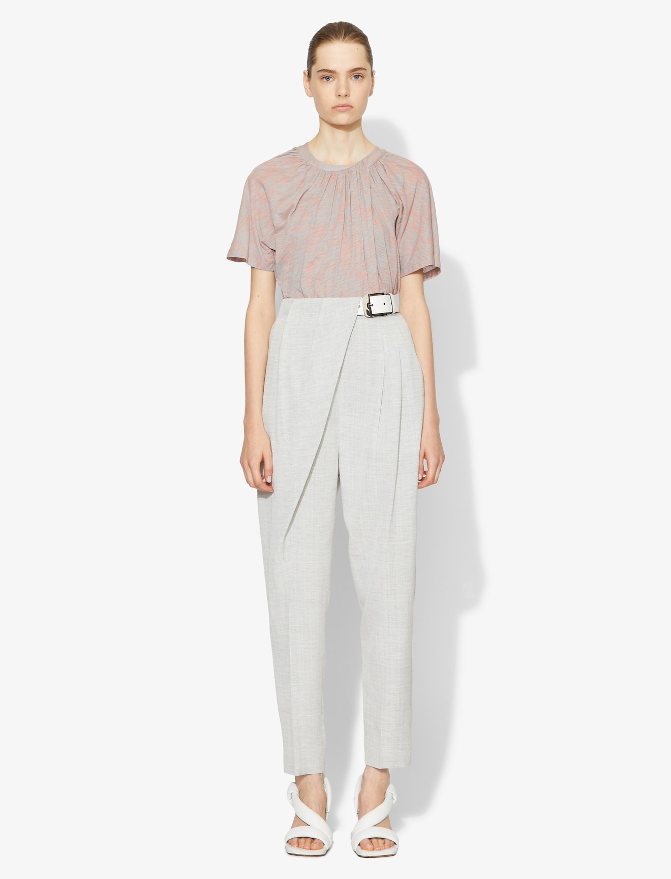 Painted Palm Overlapped T-Shirt #1