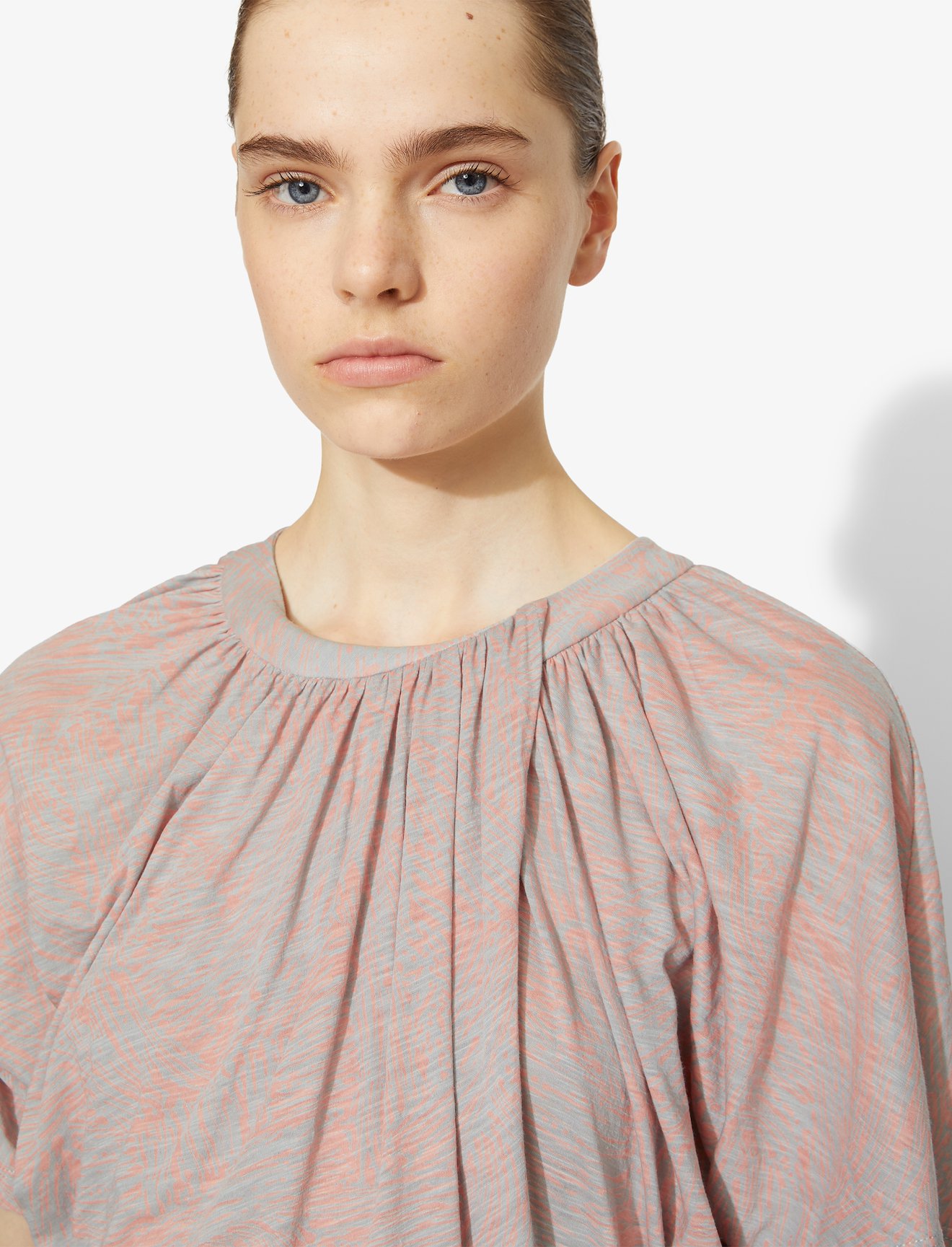 Painted Palm Overlapped T-Shirt #3