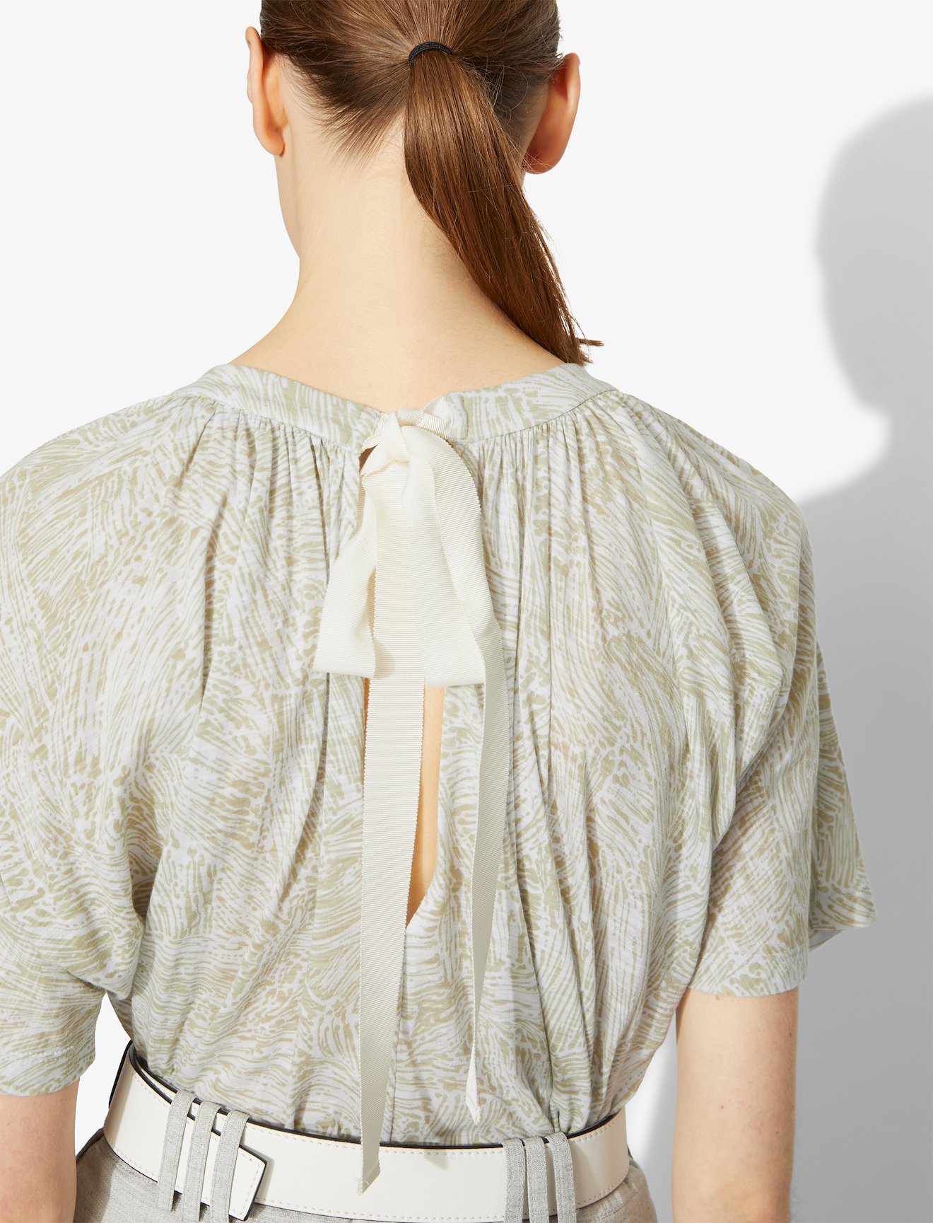Painted Palm Overlapped T-Shirt #3