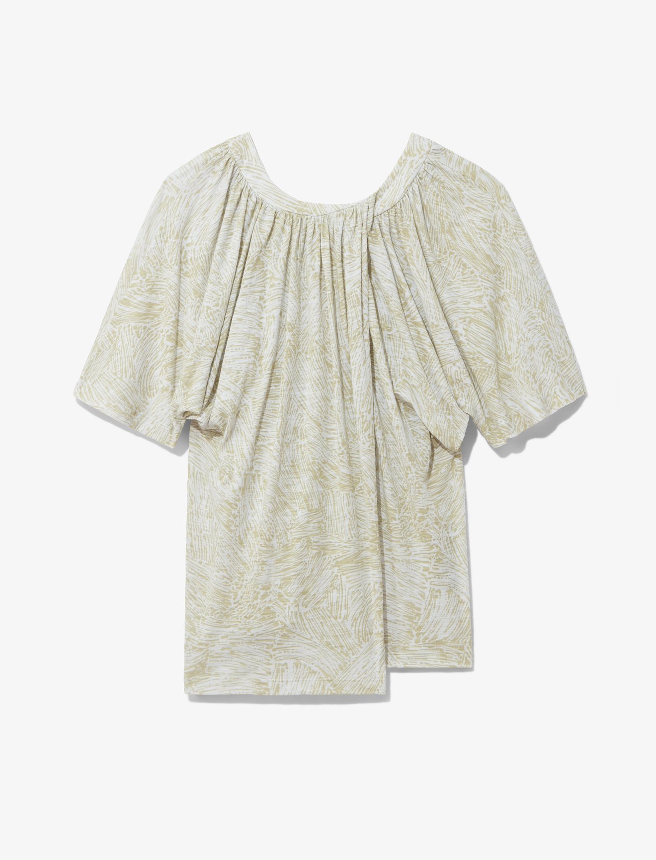 Painted Palm Overlapped T-Shirt #4