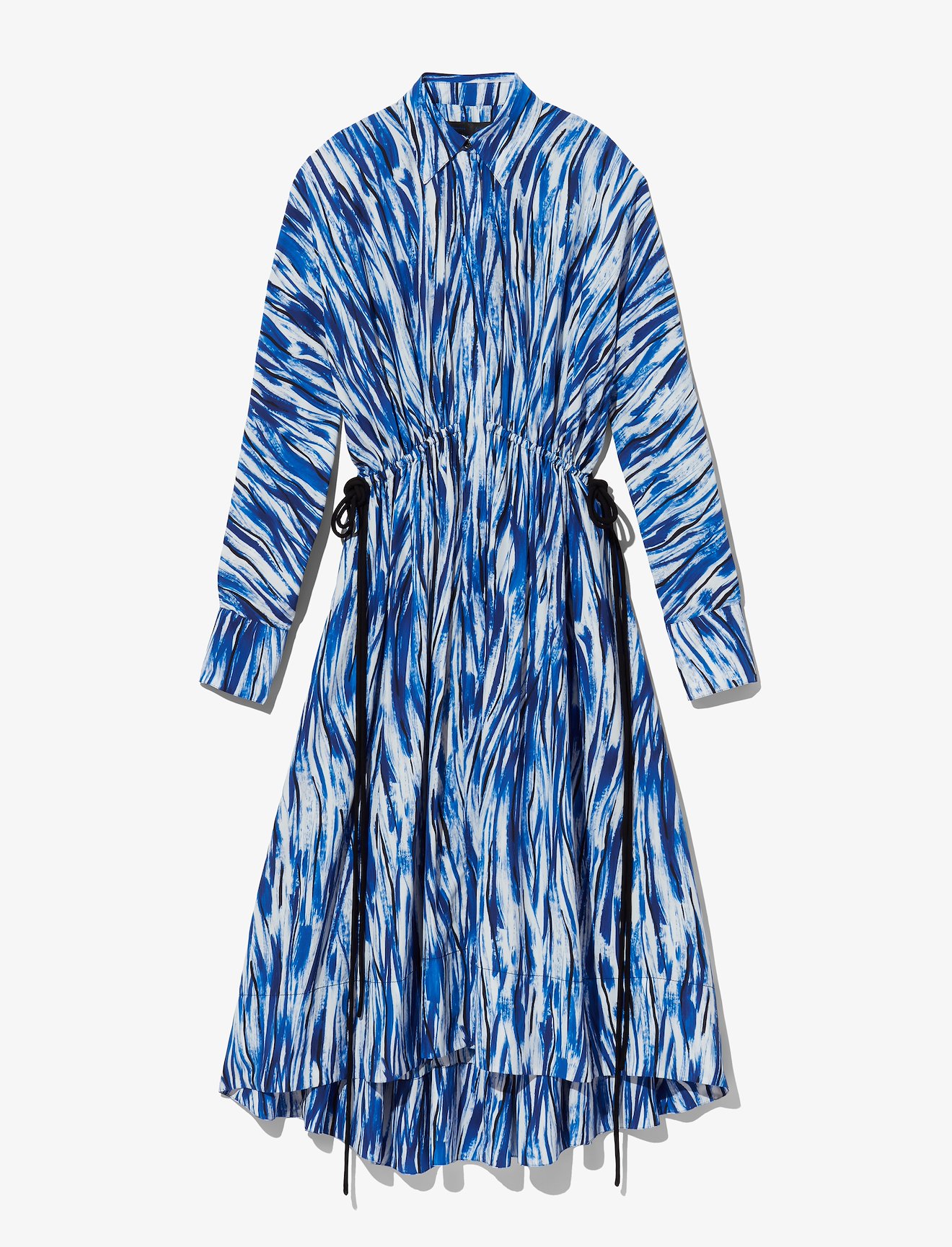 Painted Stripe Marocain Dress #3