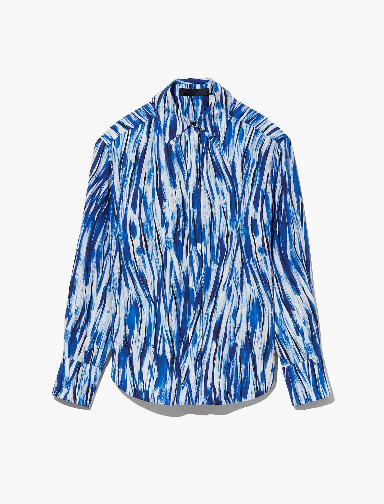 Painted Stripe Marocain Shirt #4