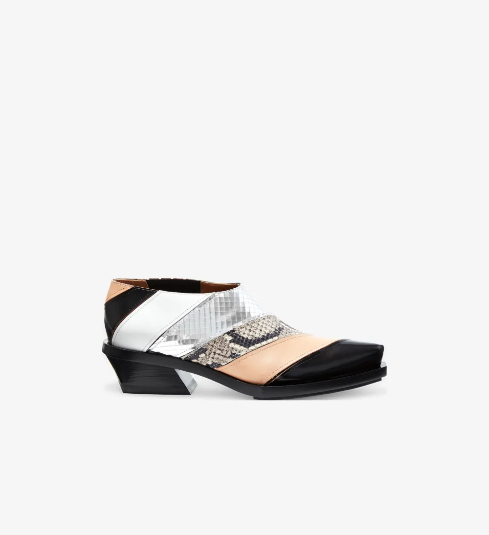 Paneled Pointy Boot