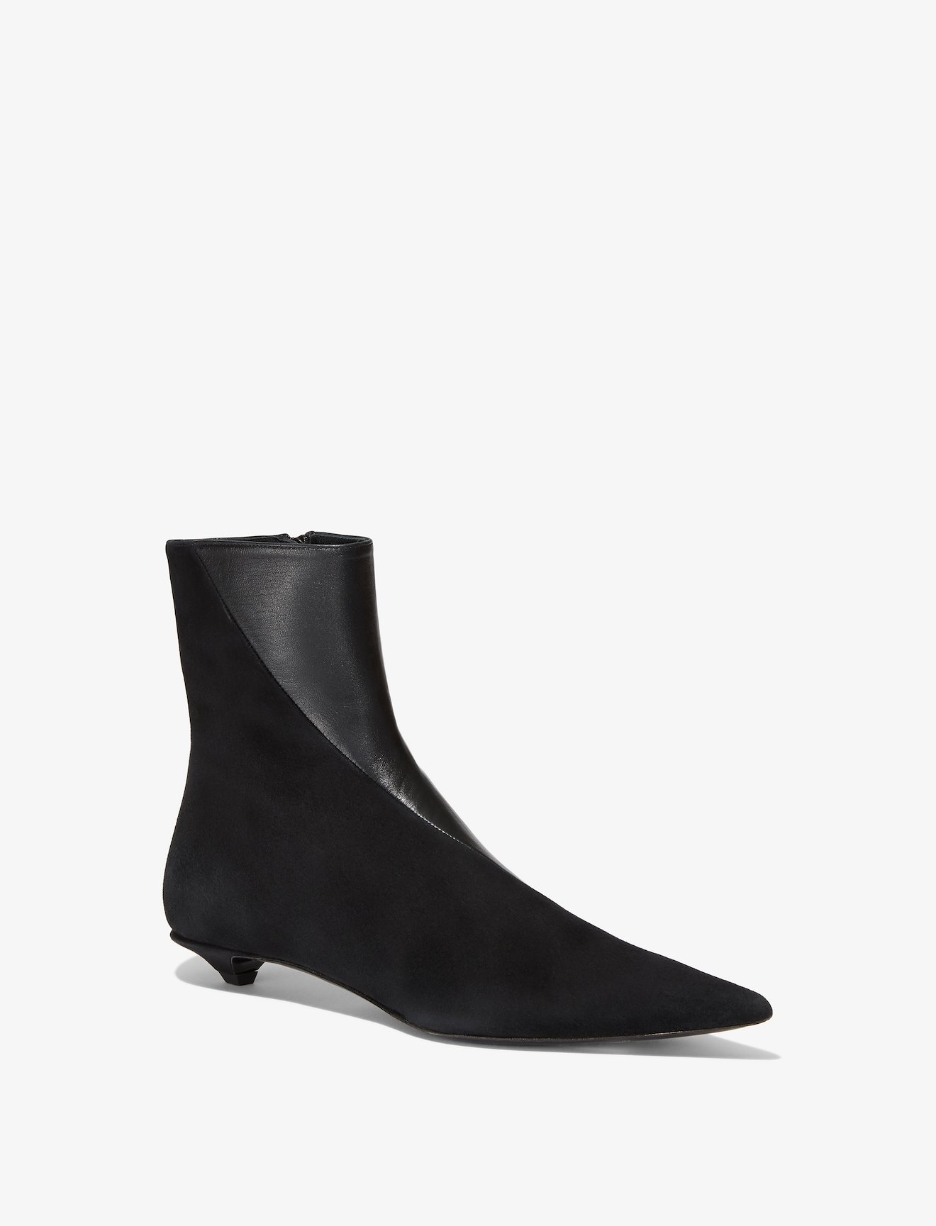 panelled kitten-heel booties #1