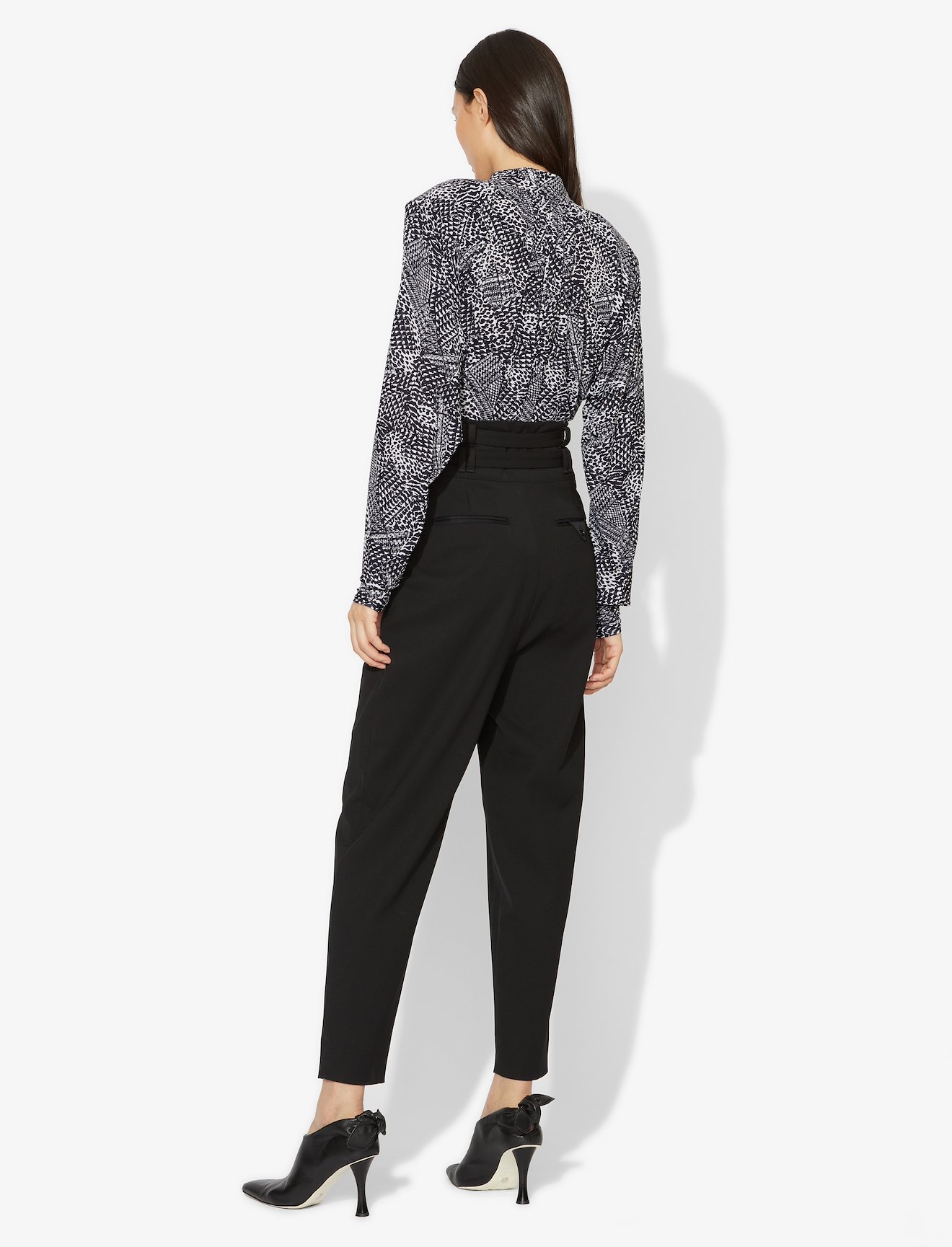 Patchwork Animal Oversized Long Sleeve Keyhole Top #2