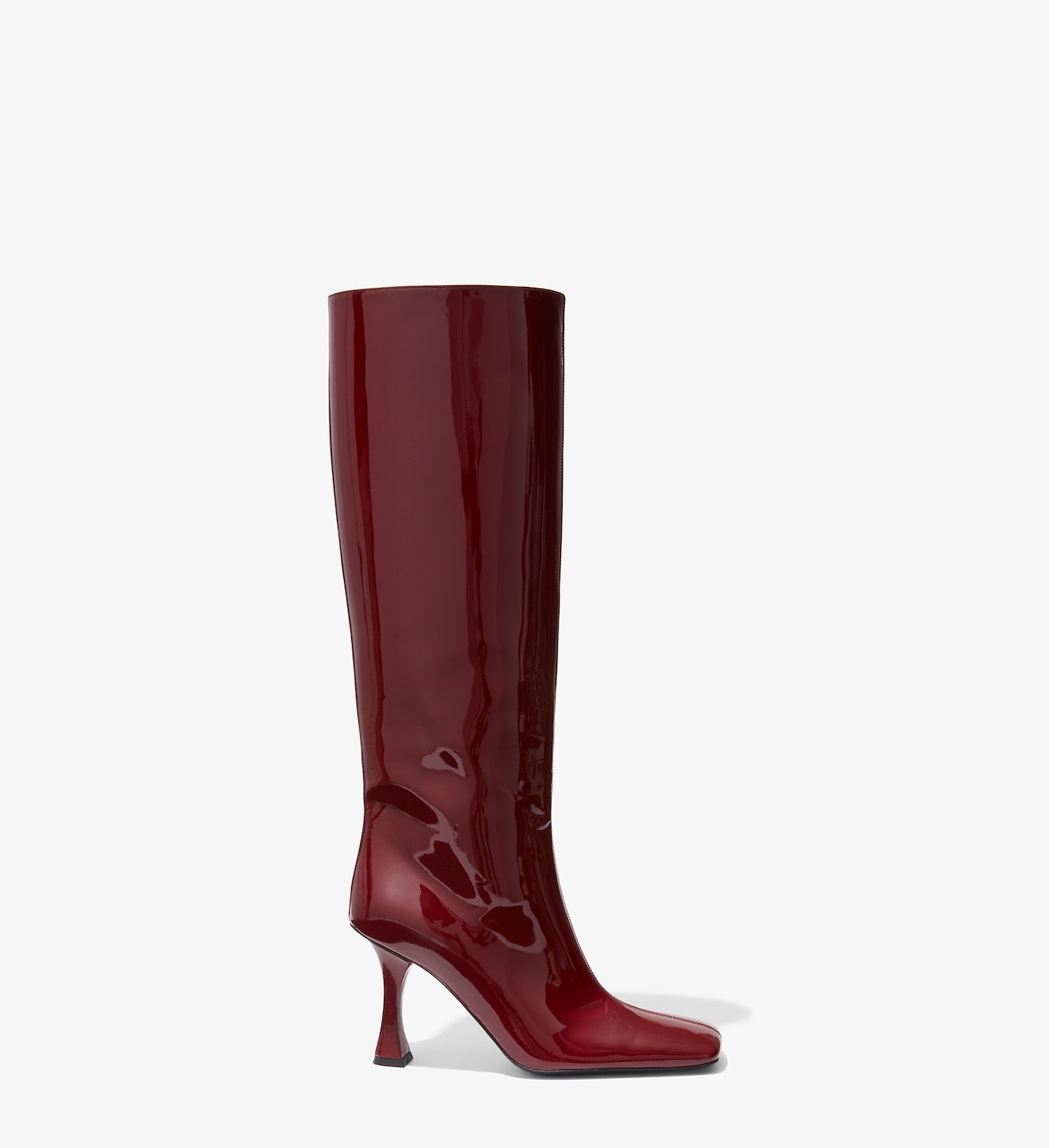 Patent High Knee Boots