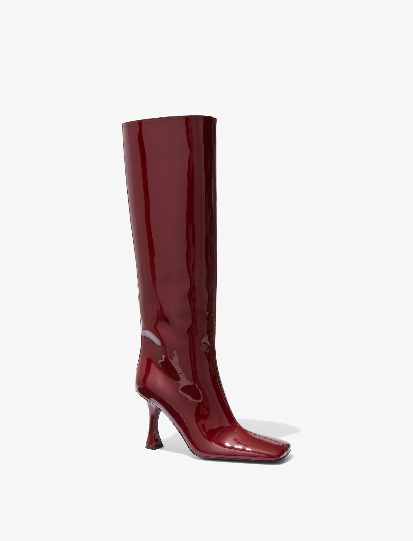 Patent Square Toe Tall Boots #1