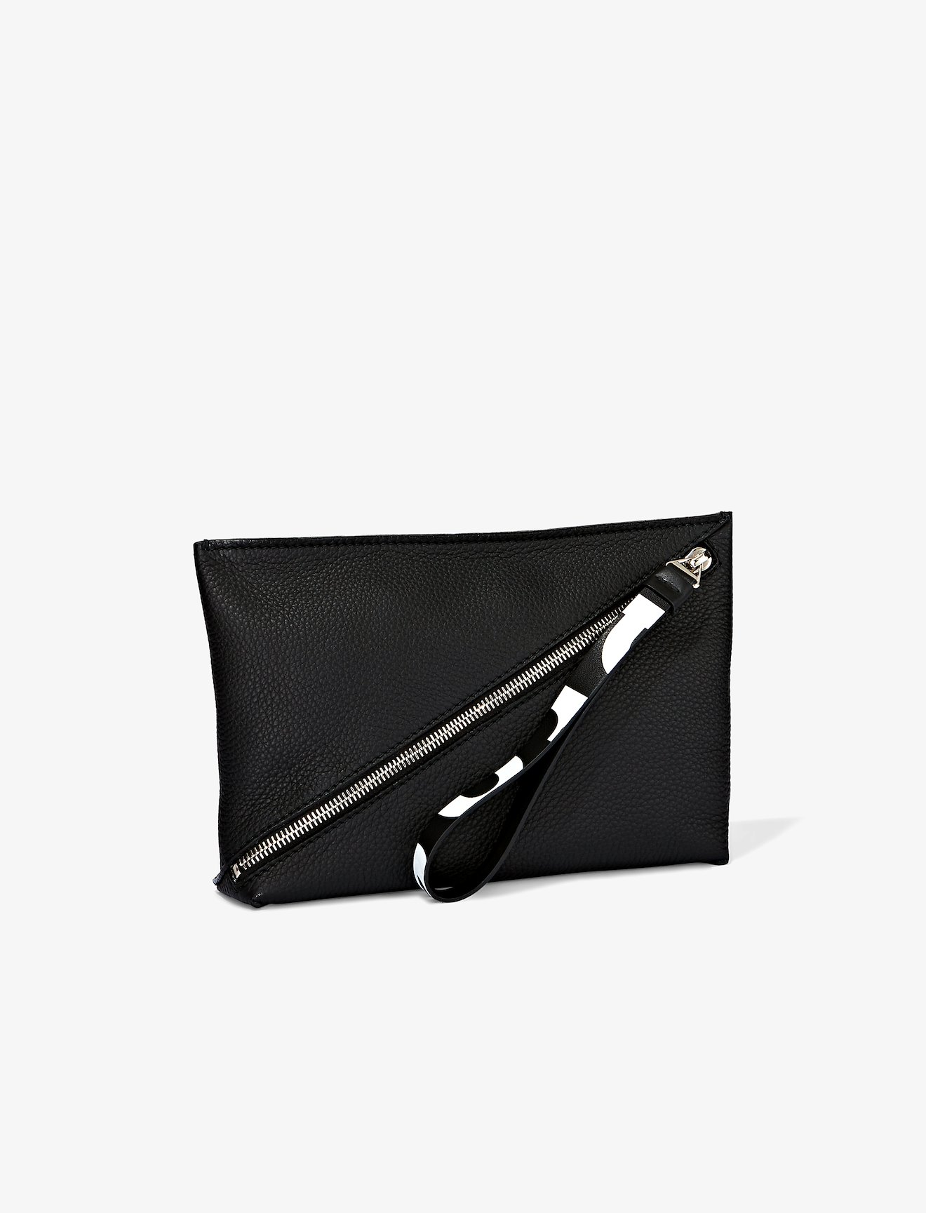 Pebbled Leather Zip Pouch #1