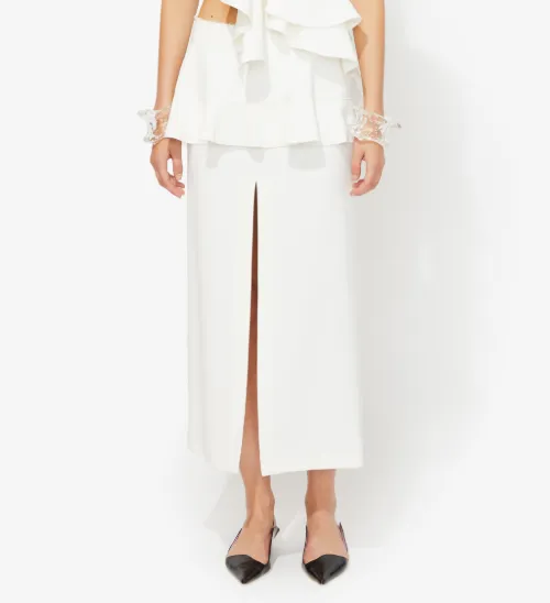 Pencil Skirt with Peplum