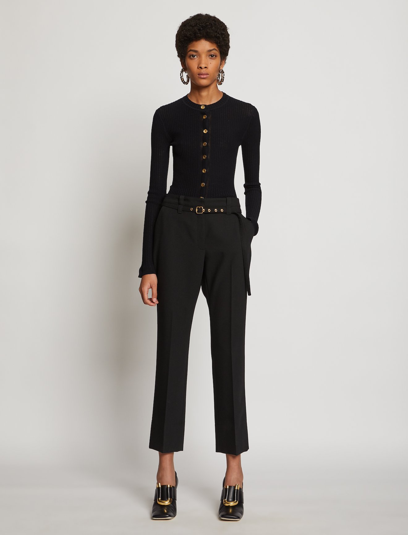 peplum ribbed cardigan #1