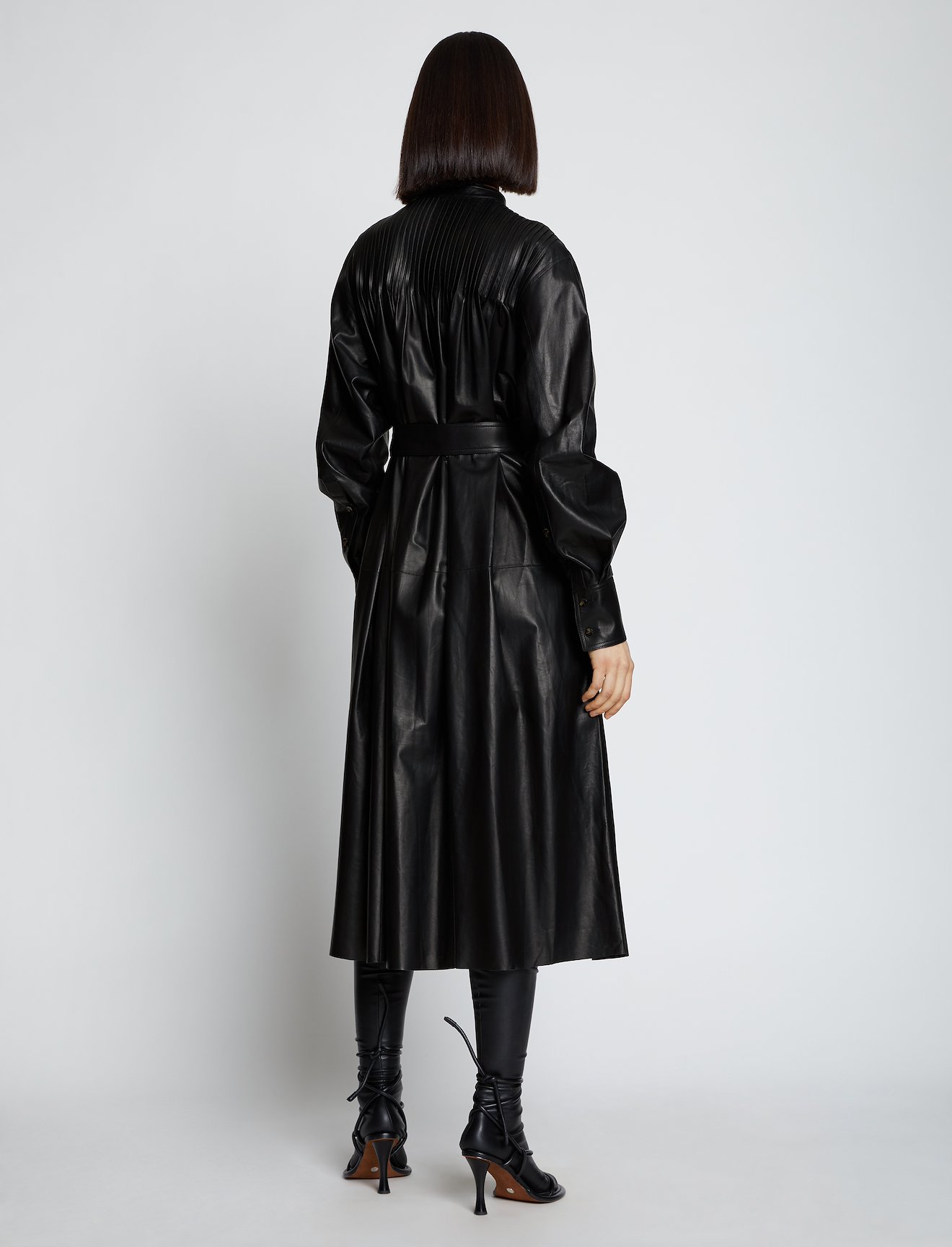 Pintuck Leather Dress #2