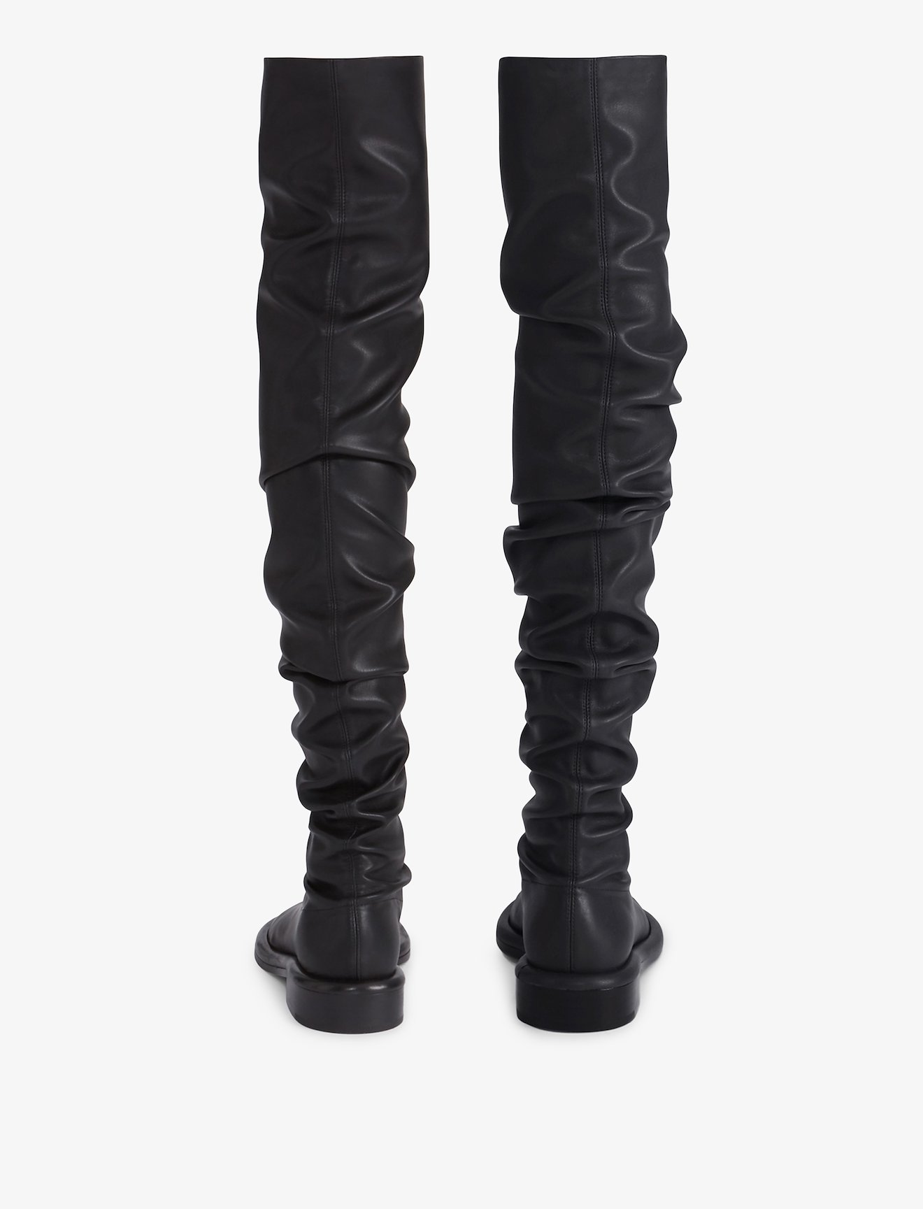 Pipe Ruched Over The Knee Boots #2