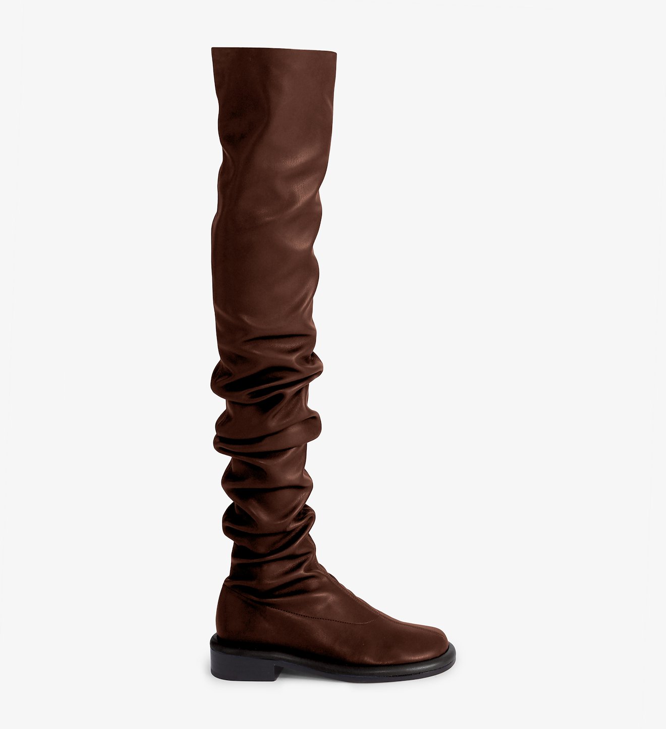 Pipe Ruched Over The Knee Boots