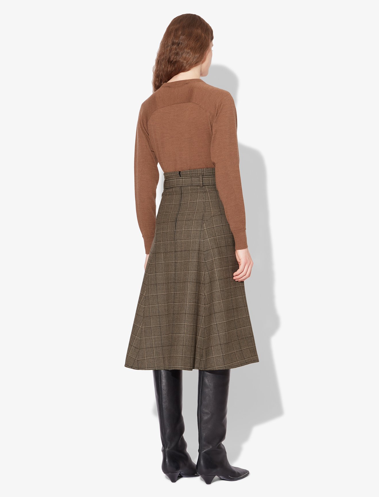 Plaid Belted Skirt #2