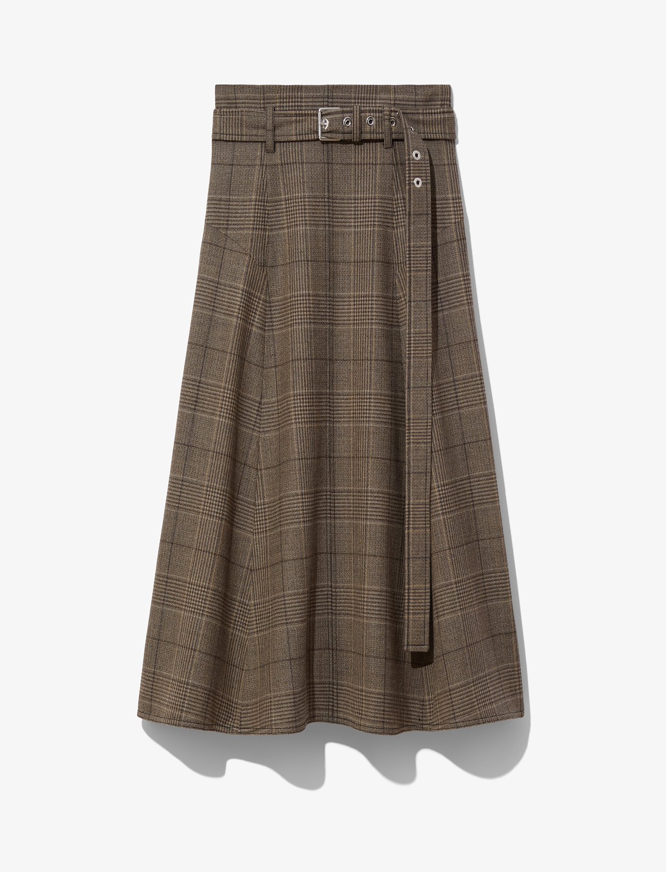 Plaid Belted Skirt #4