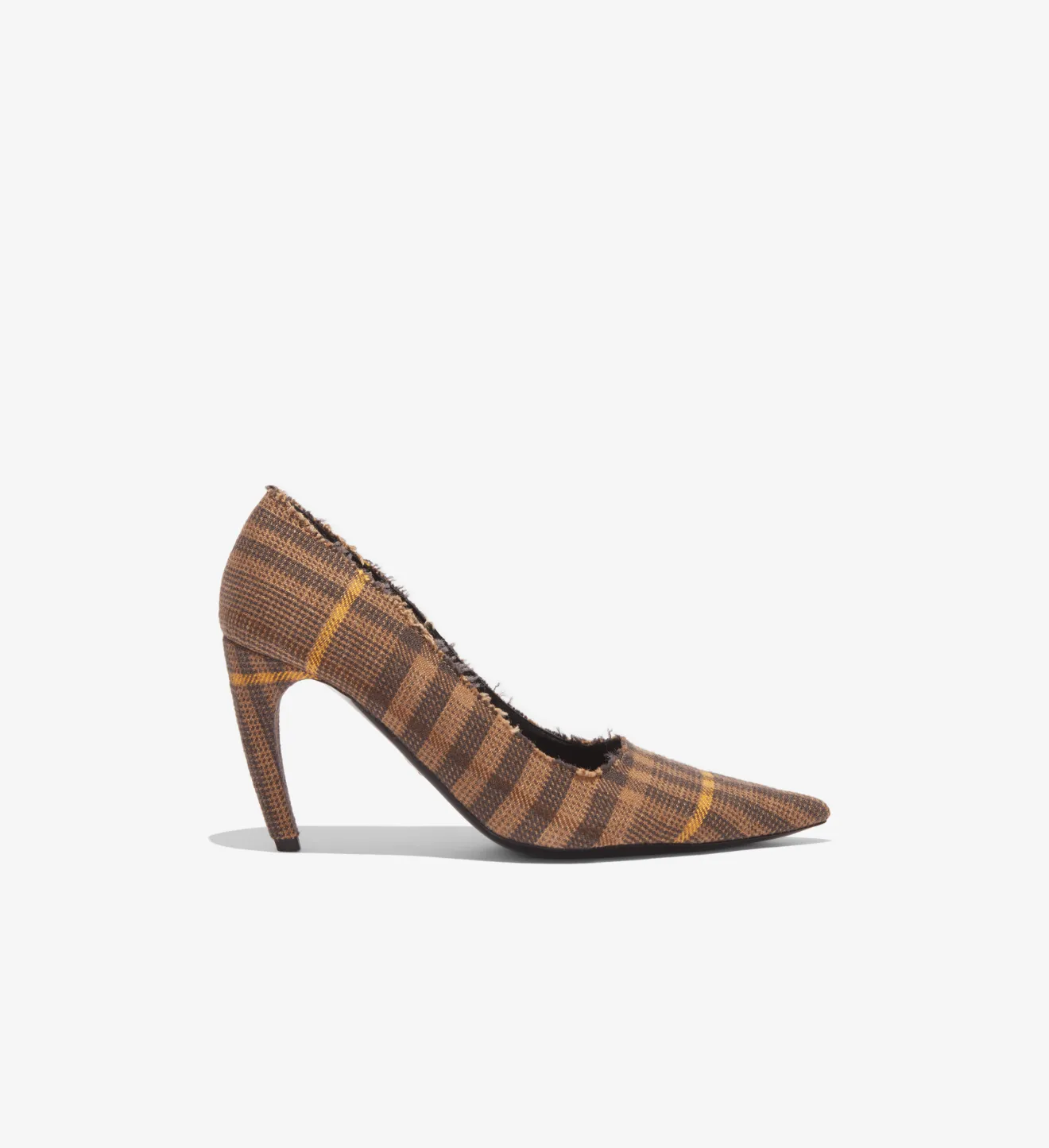 plaid heel shoes