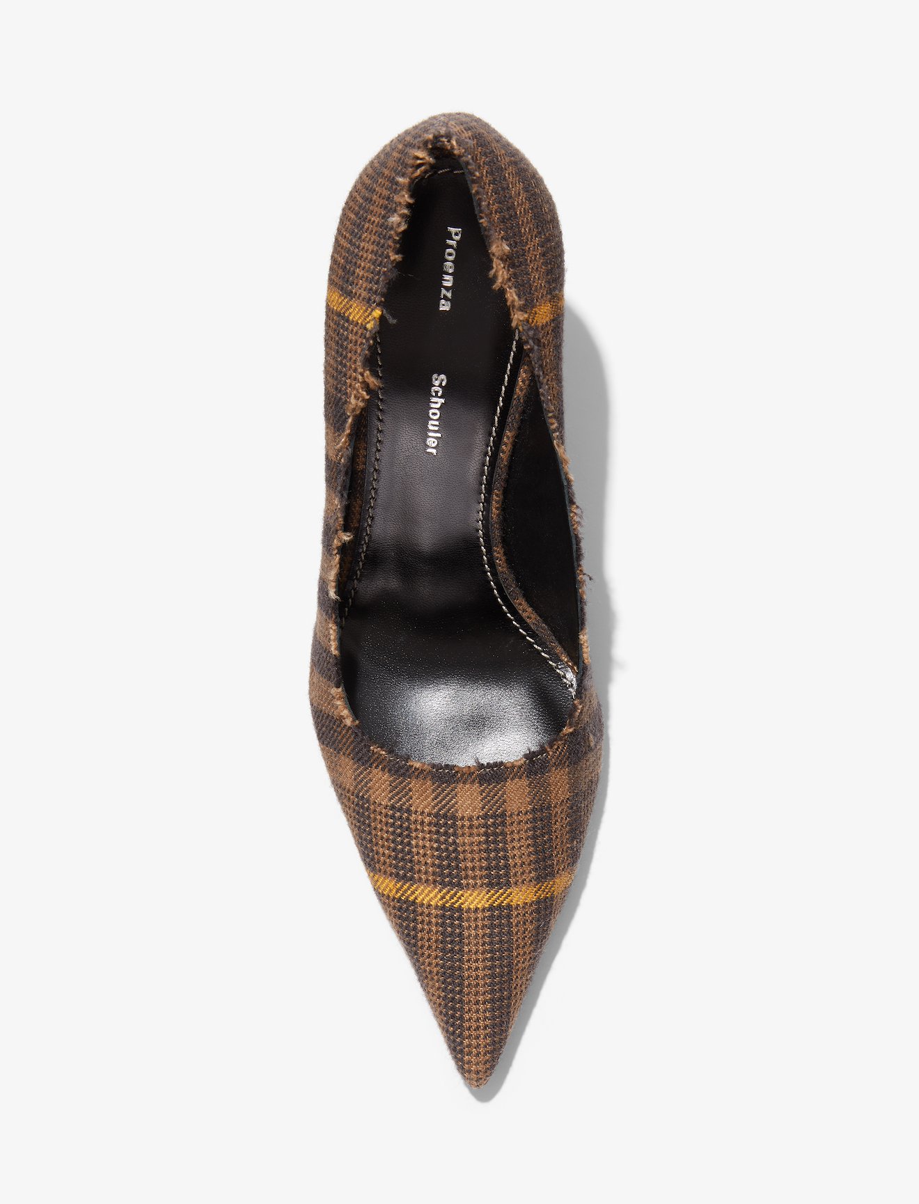 Plaid Curved Heel Pumps #3