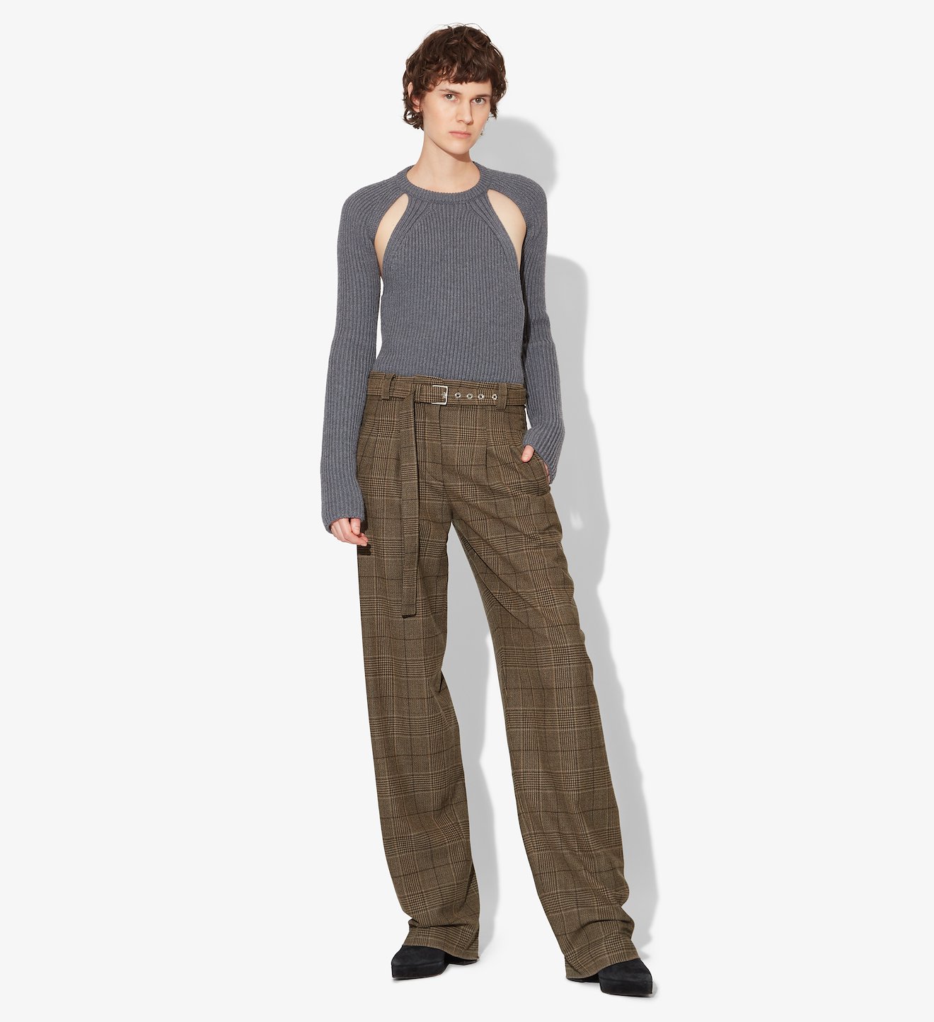 Plaid Suiting Pants