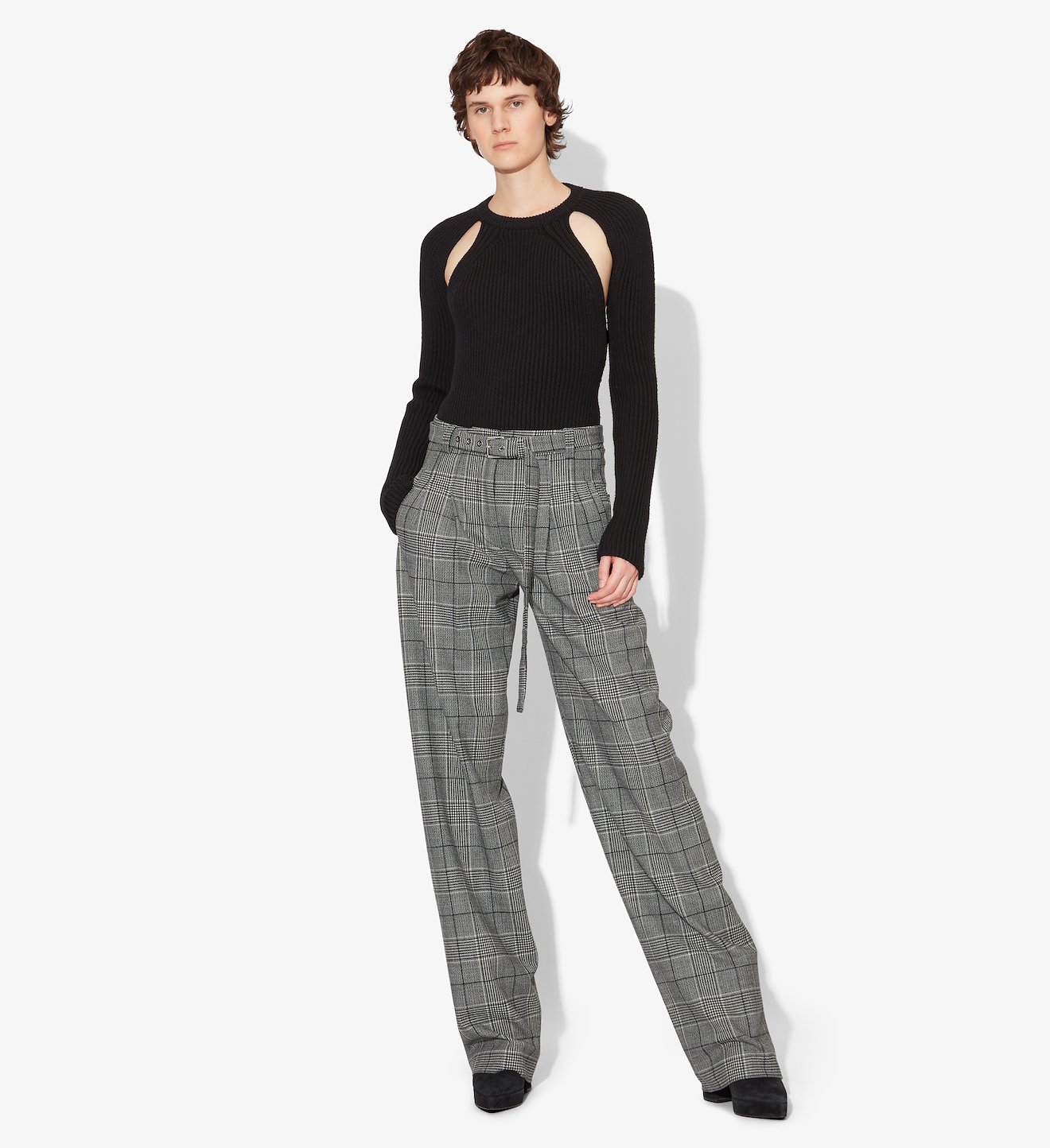 Plaid Suiting Pants