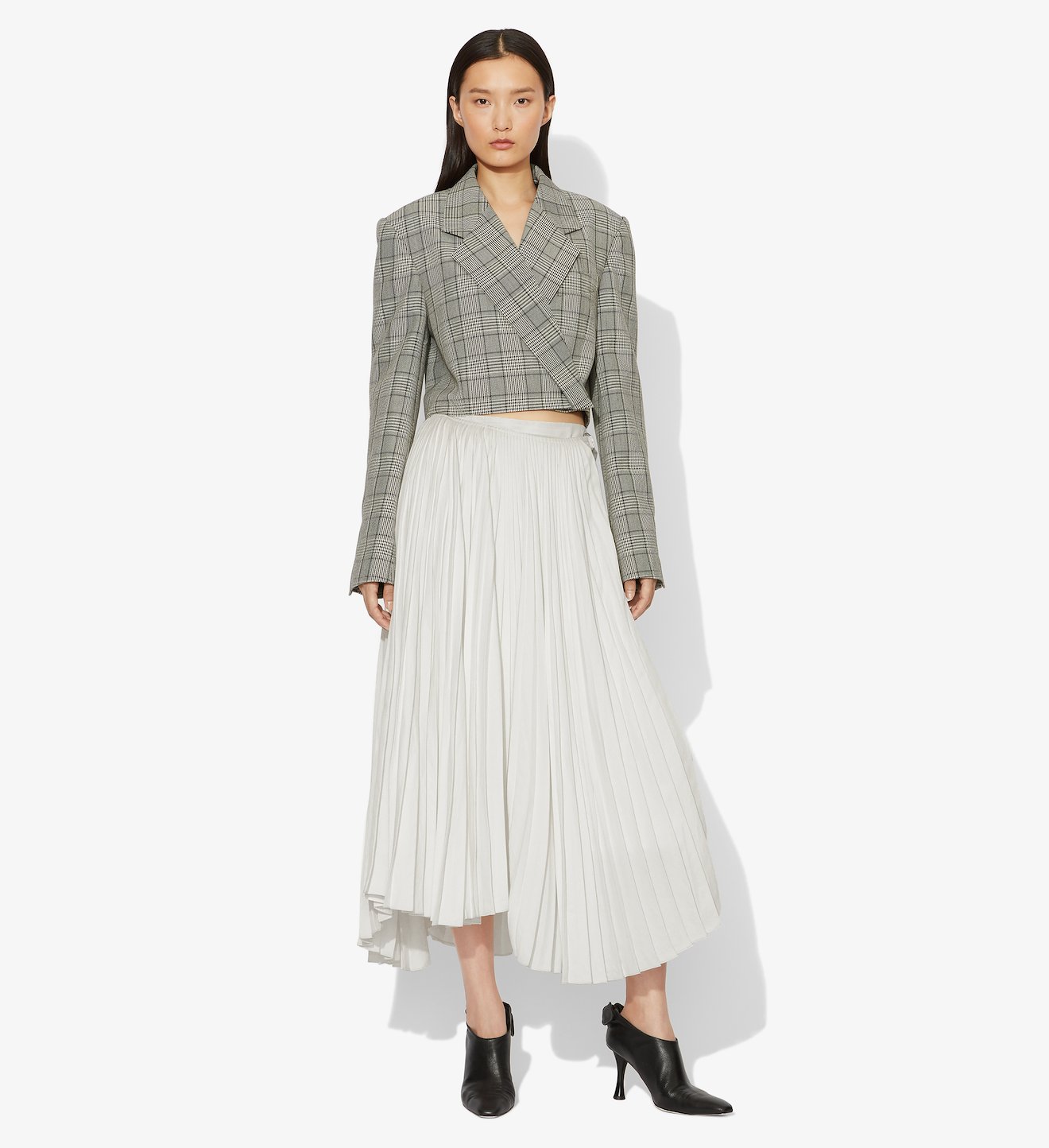 Pleated Buckle Skirt