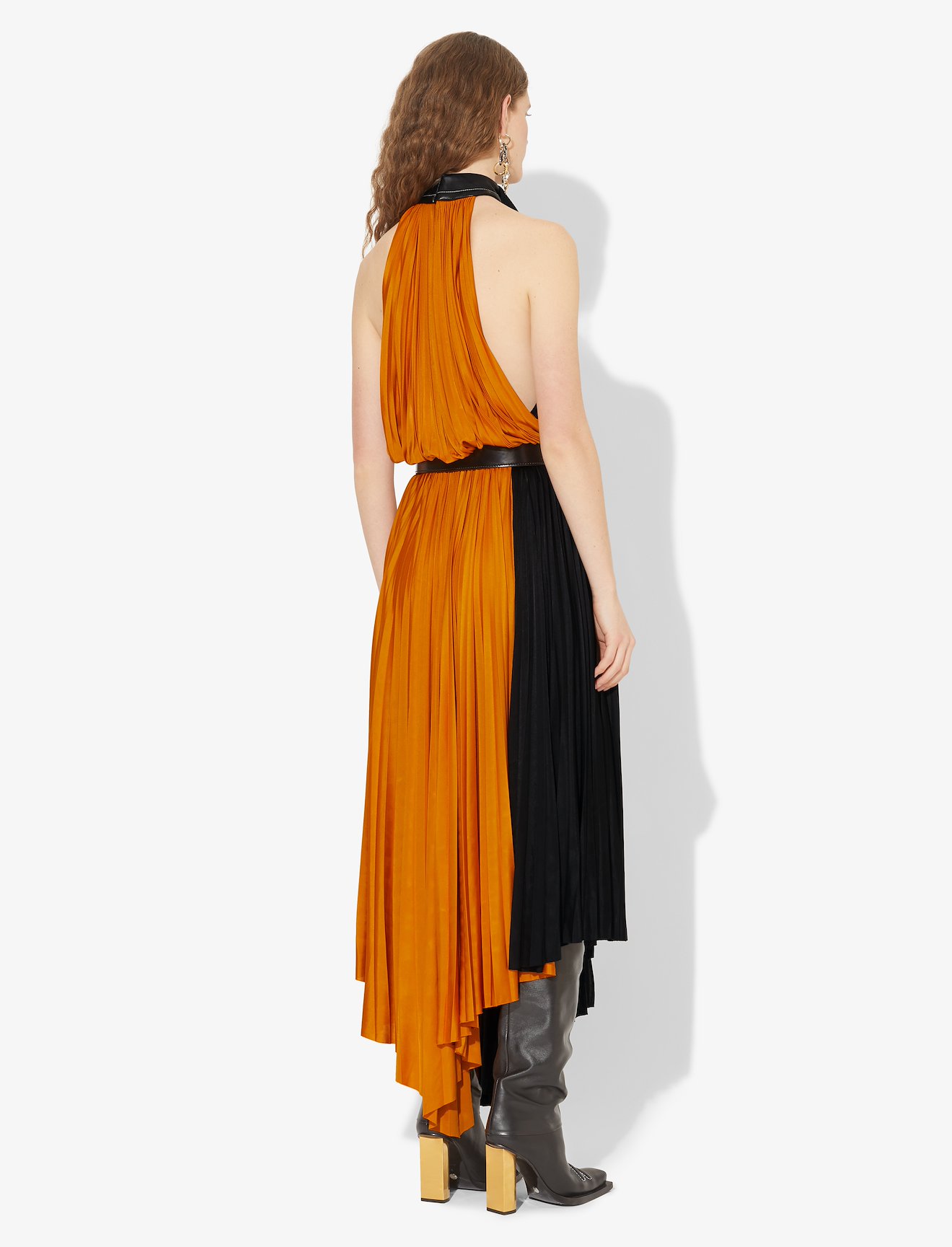Pleated Halter Dress #2