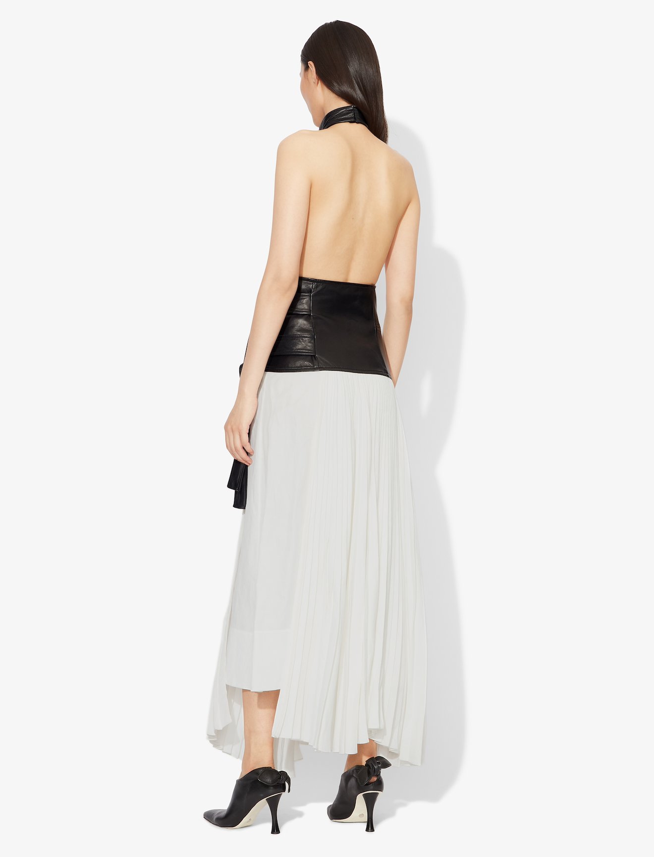Pleated Halter Wrap Dress #2