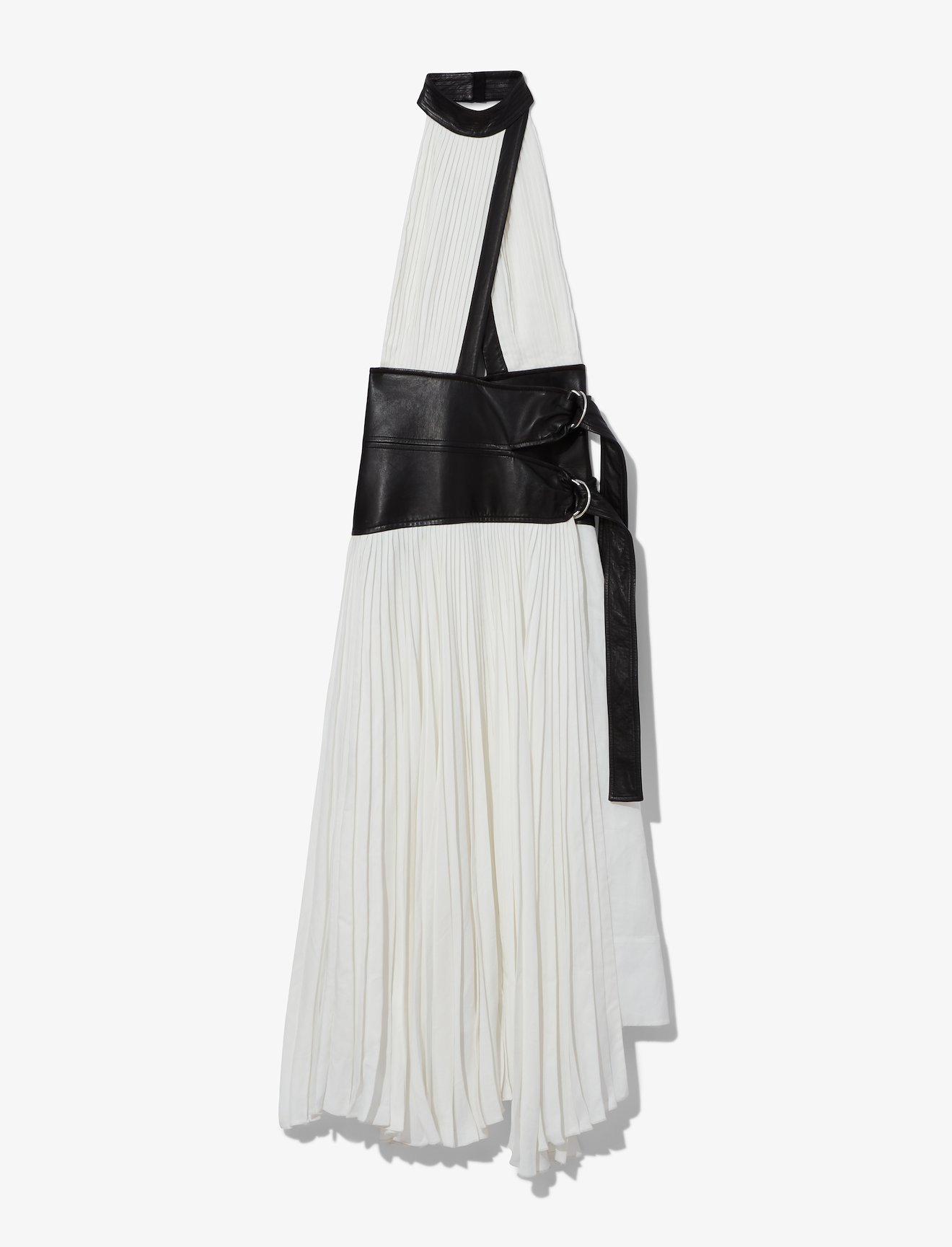 Pleated Halter Wrap Dress #4