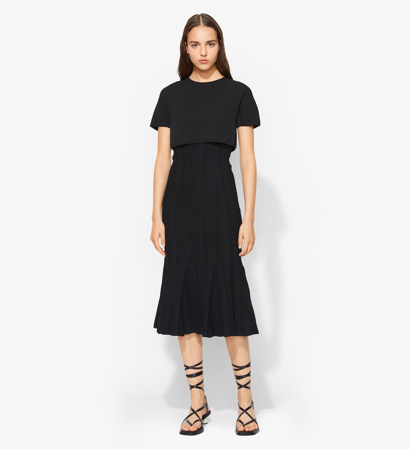 Plissé Knit Dress