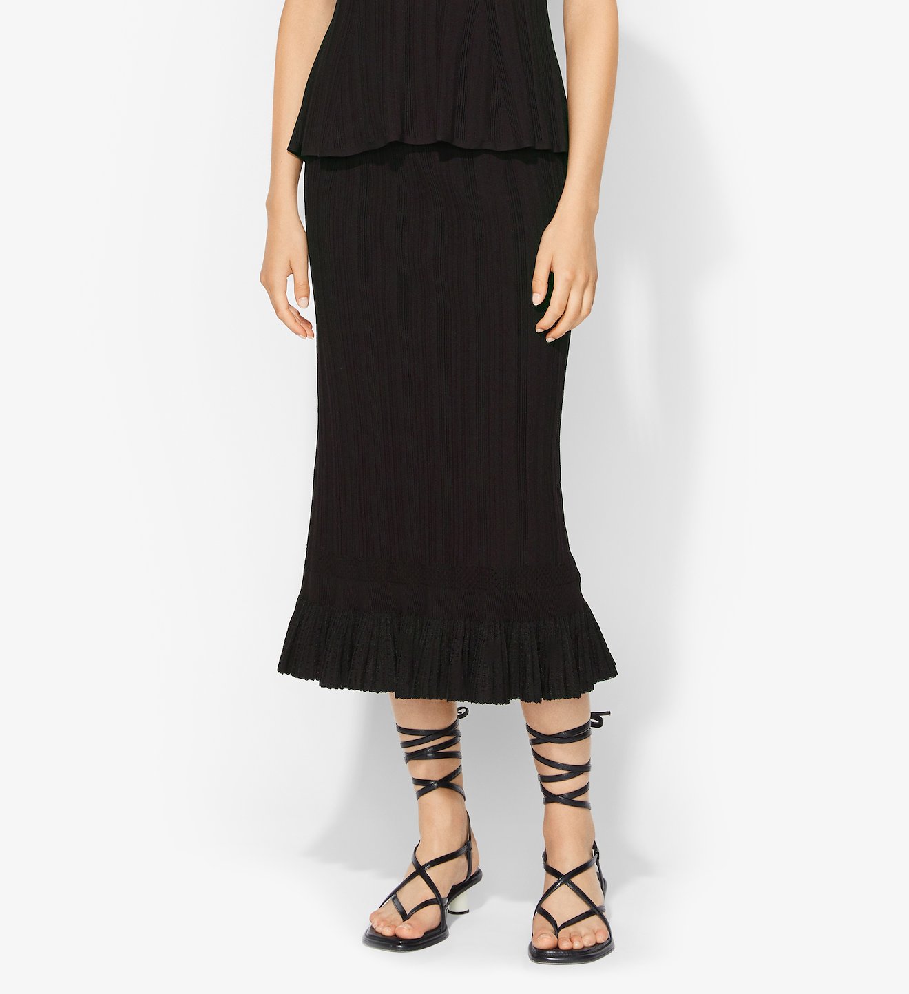 Plissé Knit Skirt