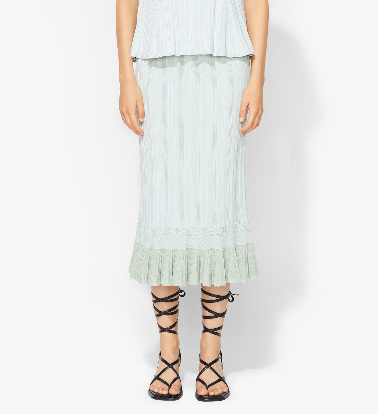 Plissé Knit Skirt