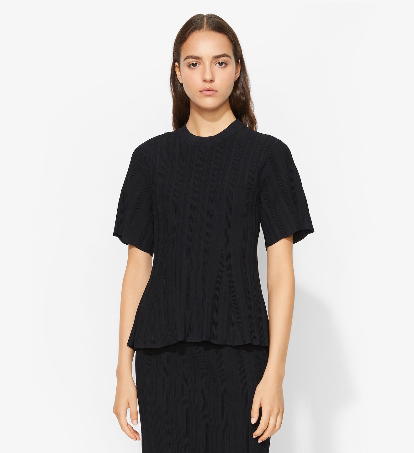 Plissé Knit Top