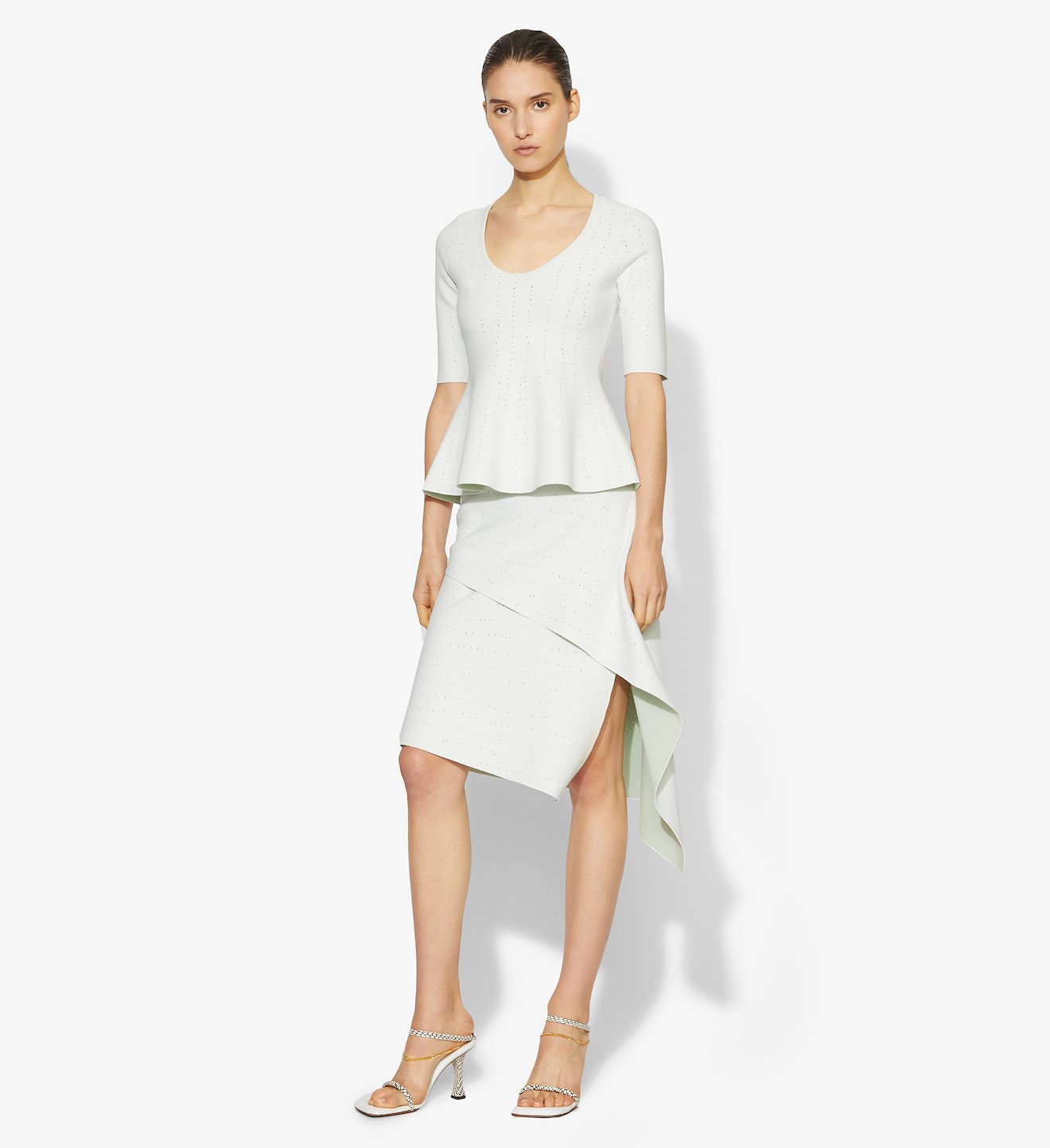 Pointelle Knit Skirt