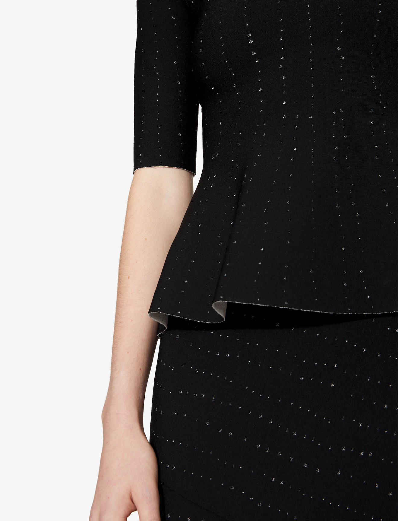 Pointelle Scoop Neck Knit Top #3