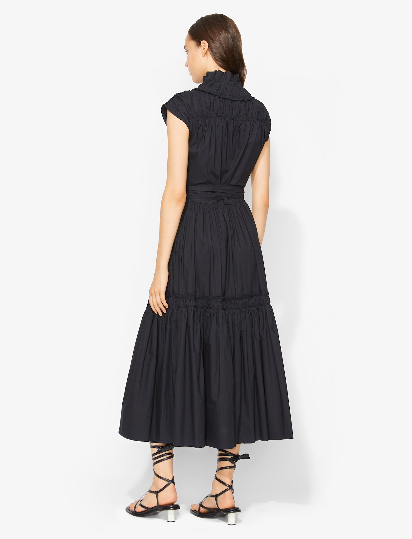 Poplin Gathered Tiered Dress #2