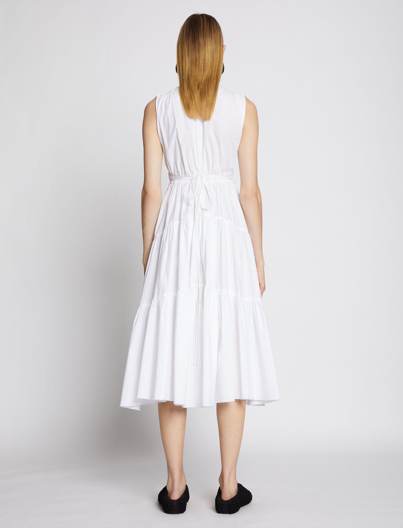 Poplin Gathered Tiered Dress #2