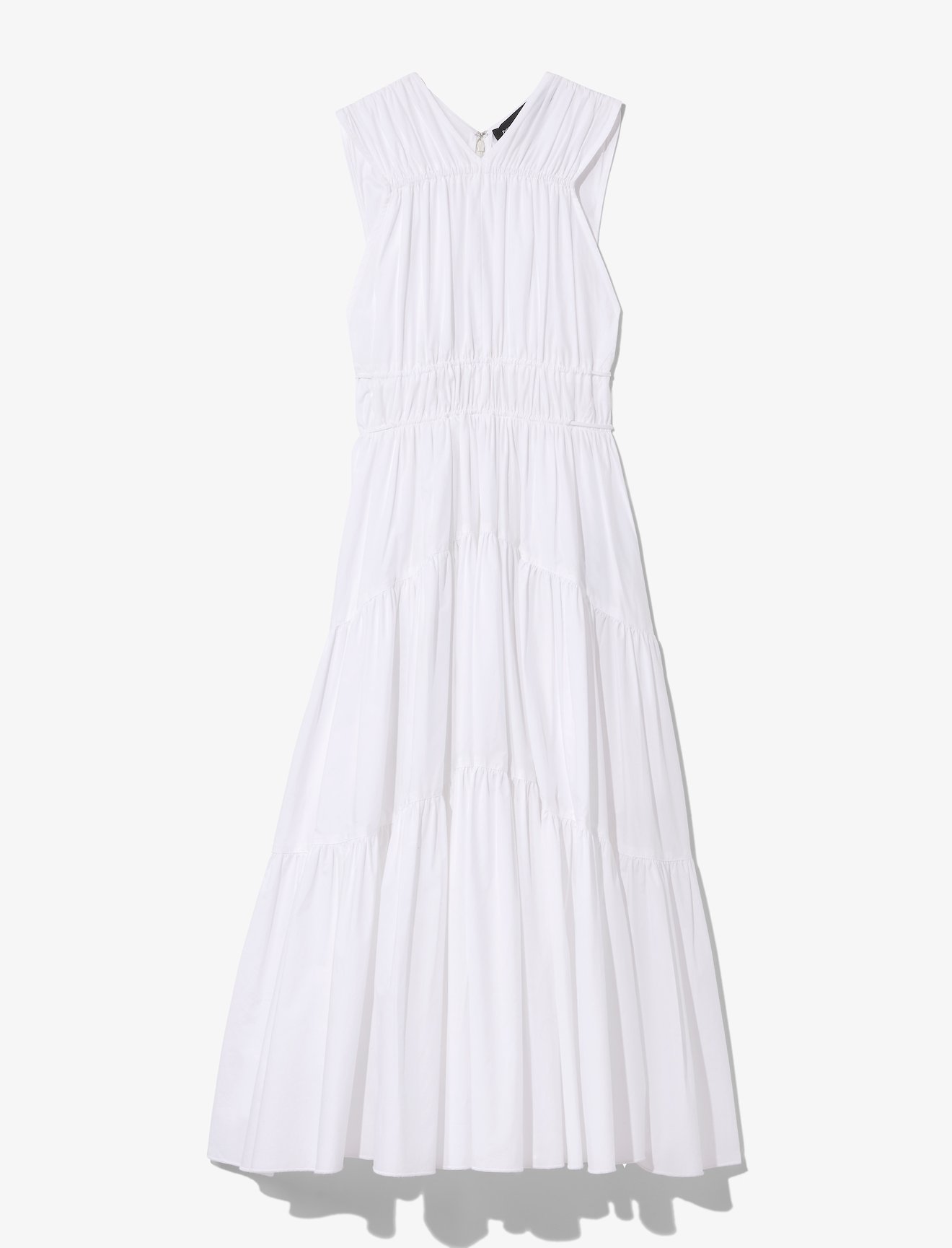 Poplin Gathered Tiered Dress #4