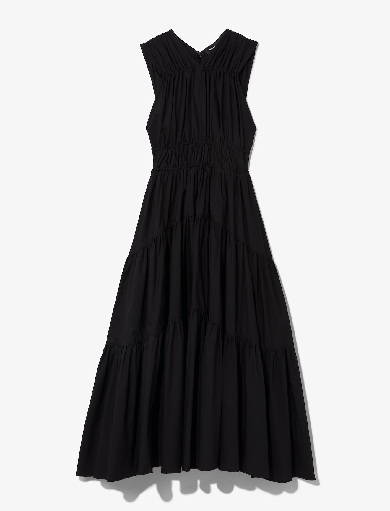 Poplin Gathered Tiered Dress #4