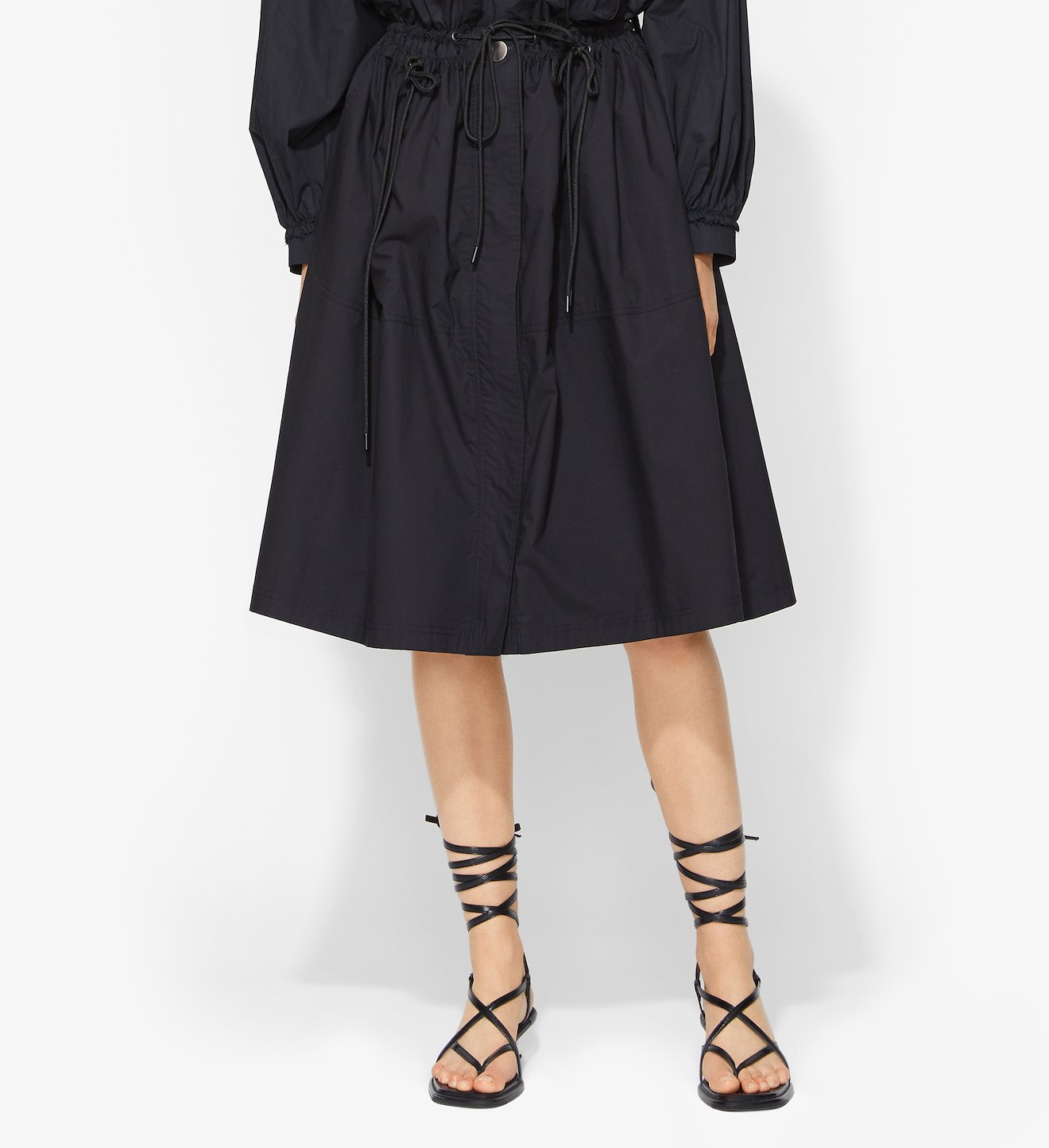 Poplin Paperbag Skirt