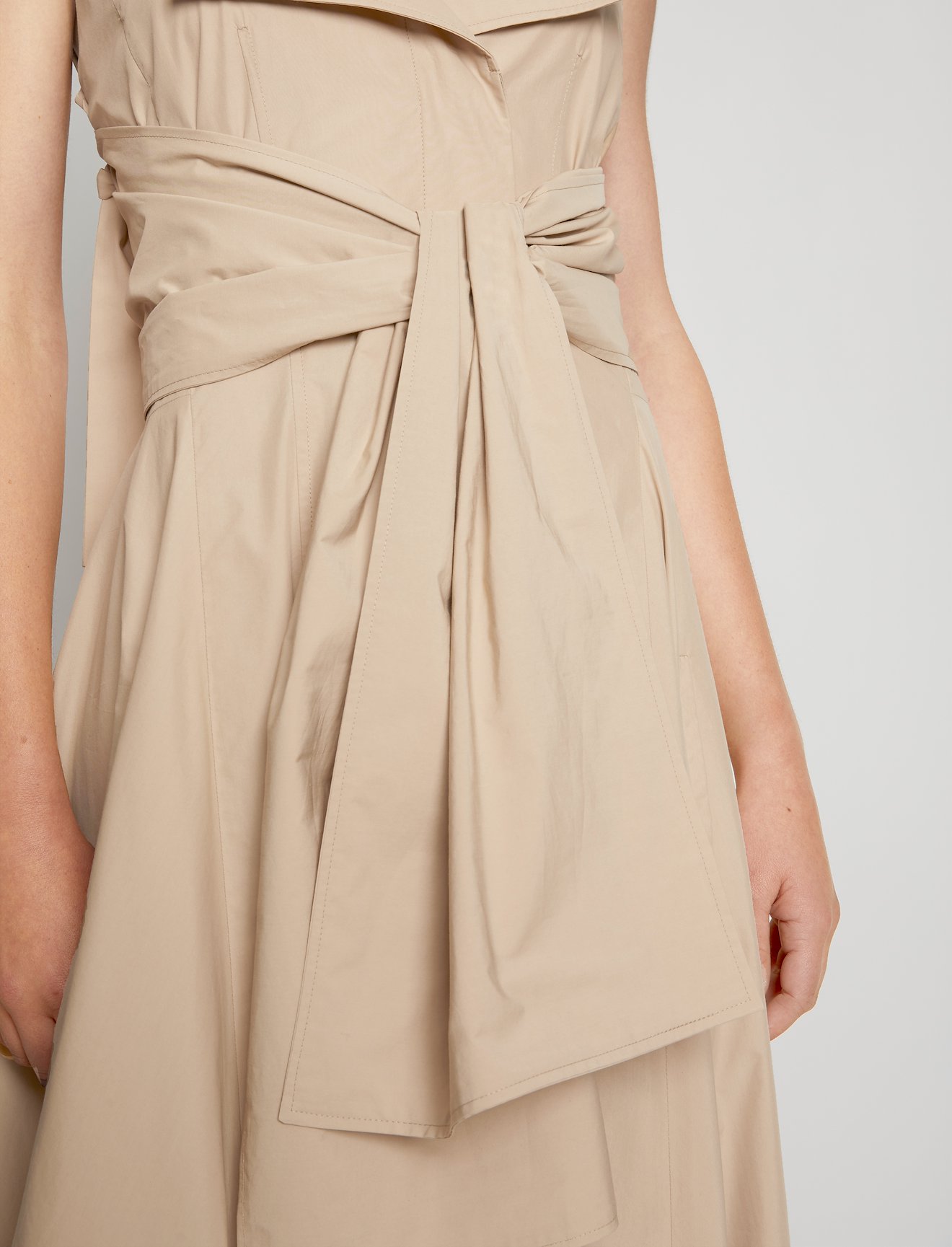Poplin Waist Tie Dress #3