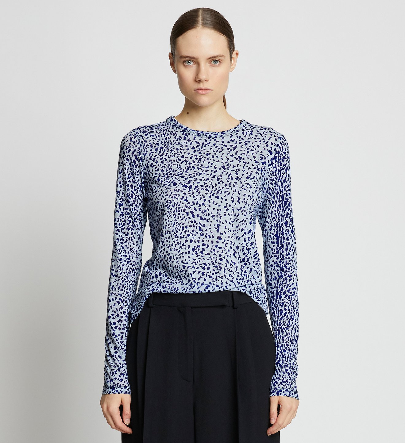 Printed Cheetah Long Sleeve T-Shirt
