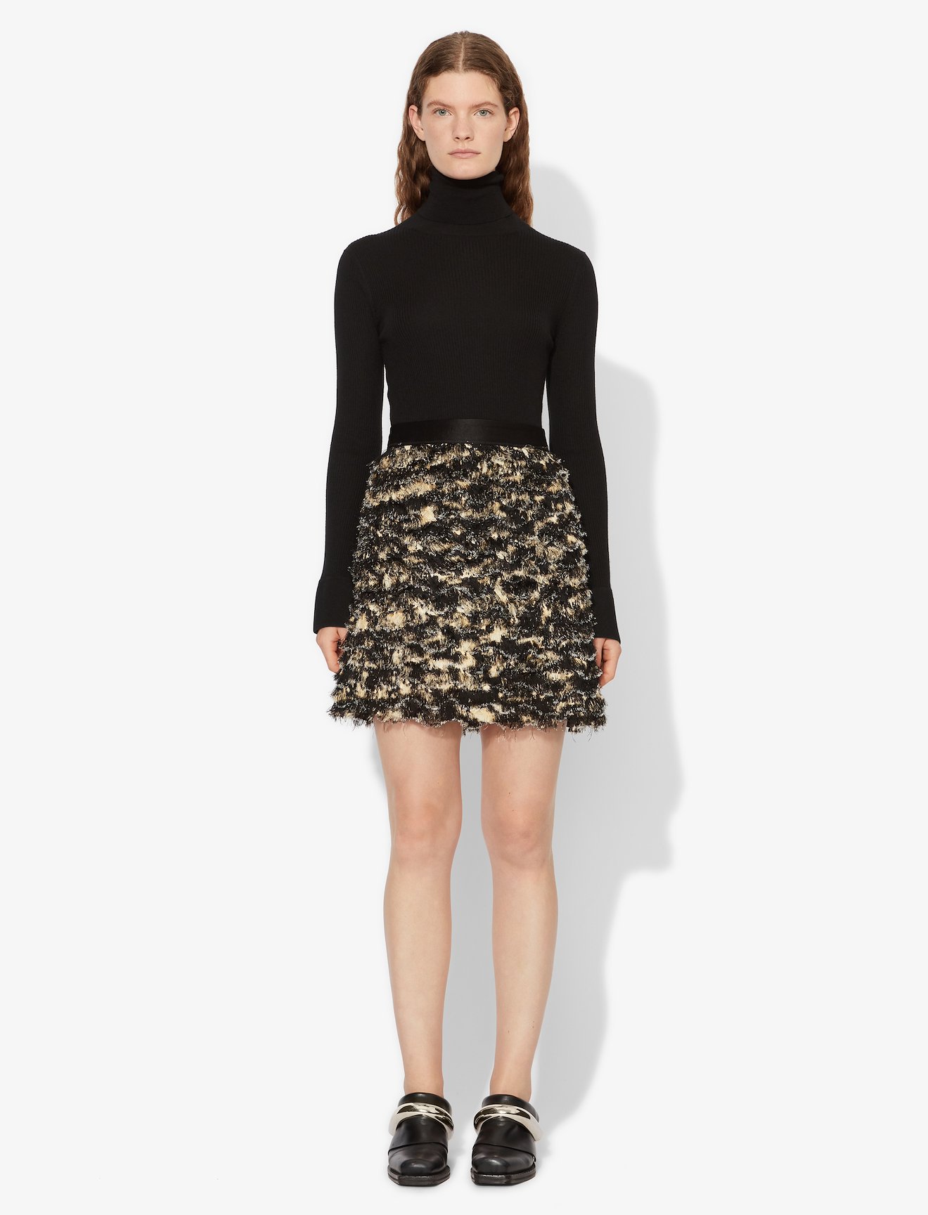 Printed Fil Coupe Mini Skirt #1