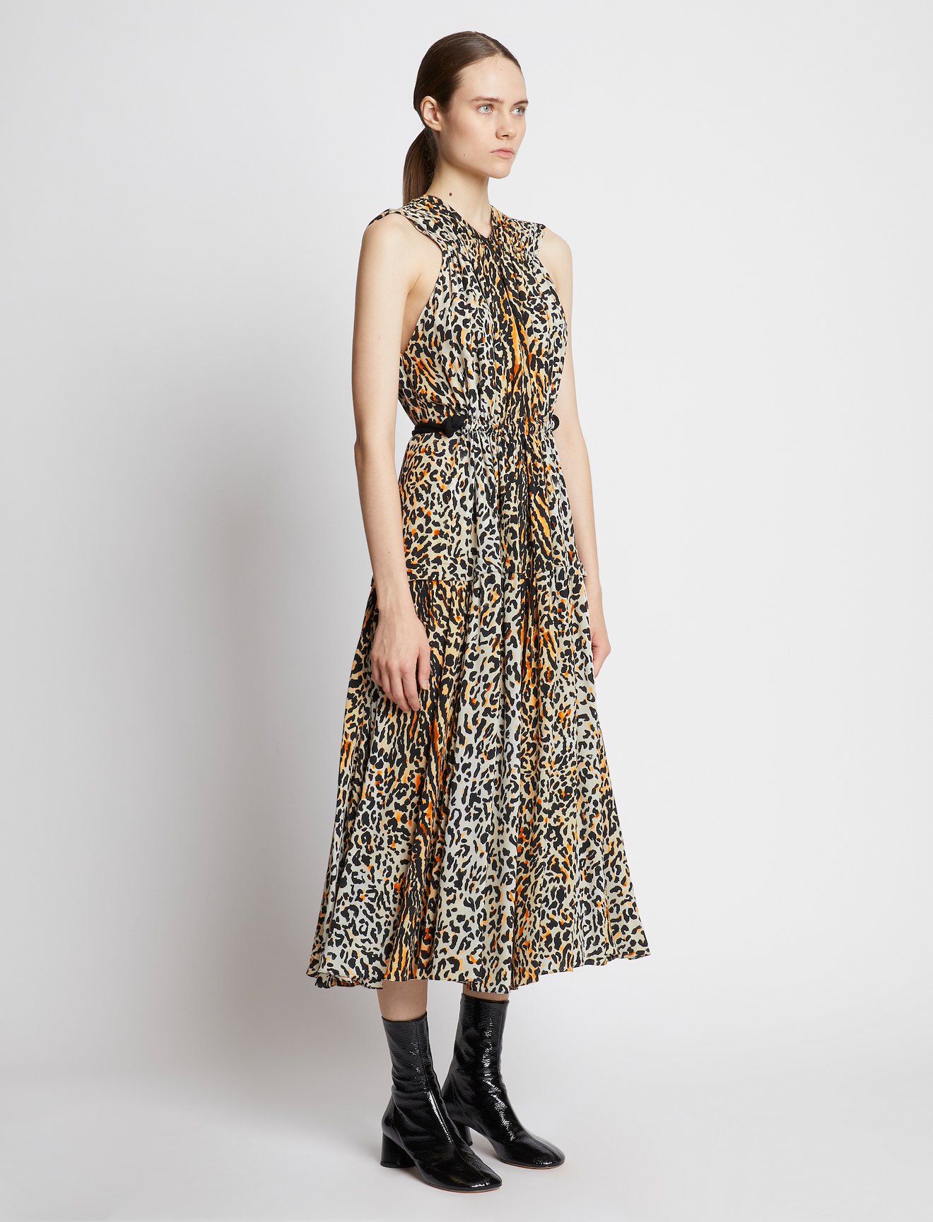 Printed Leopard Sleeveless Dress #1