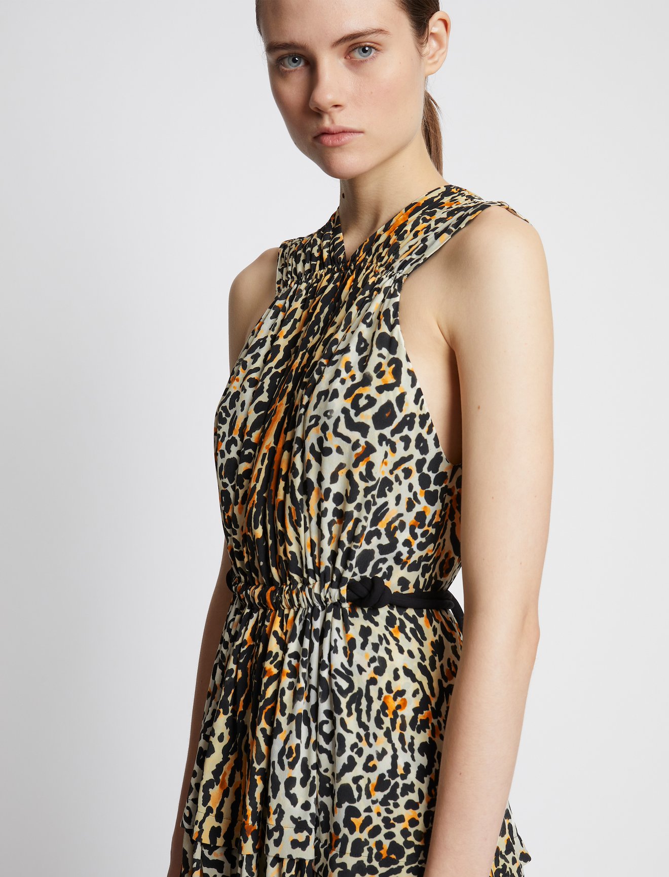 Printed Leopard Sleeveless Dress #3