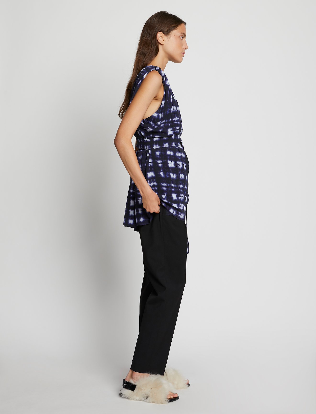 Printed Tie Dye Wrap Top #2